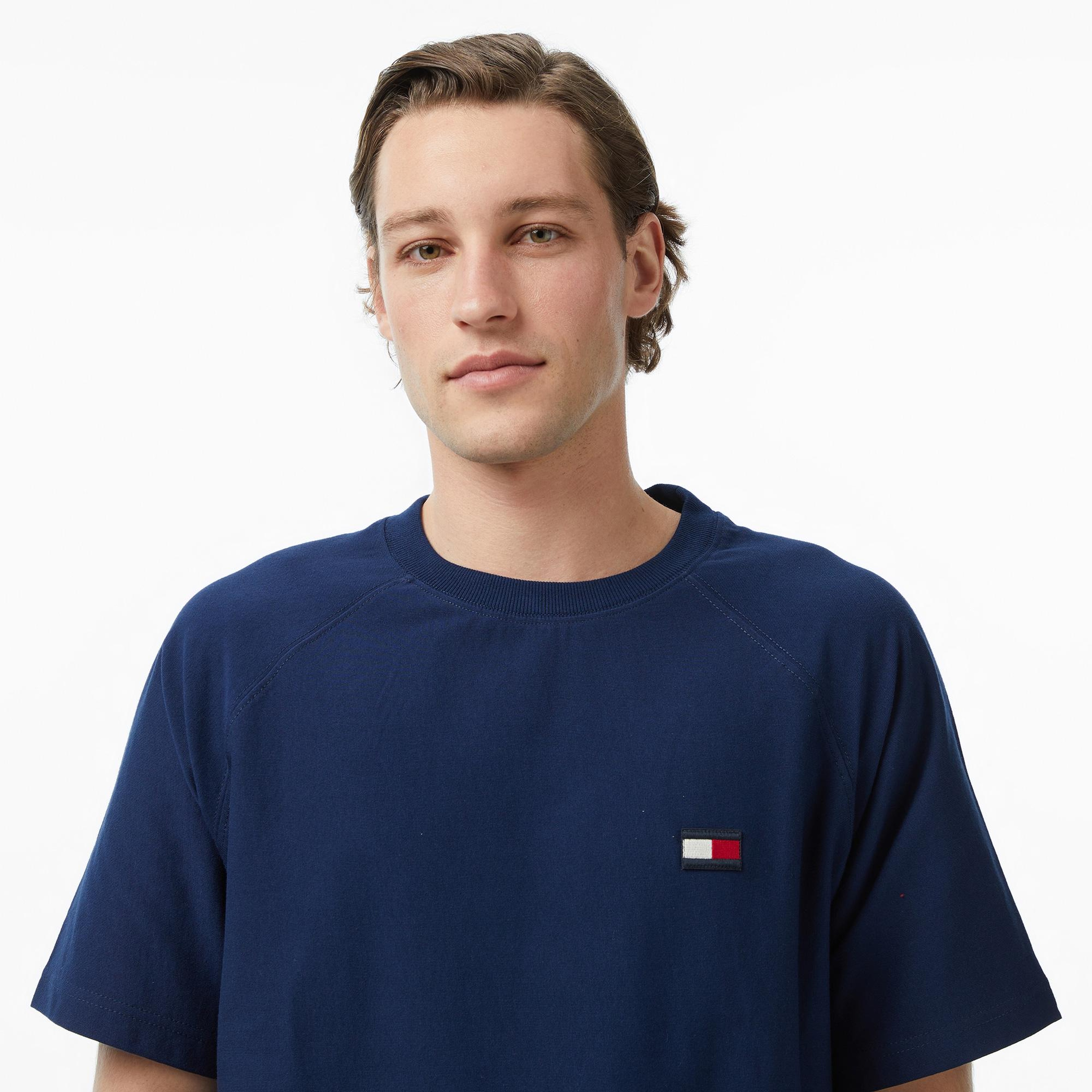 Tommy Hilfiger Brand Love Erkek Lacivert T-Shirt