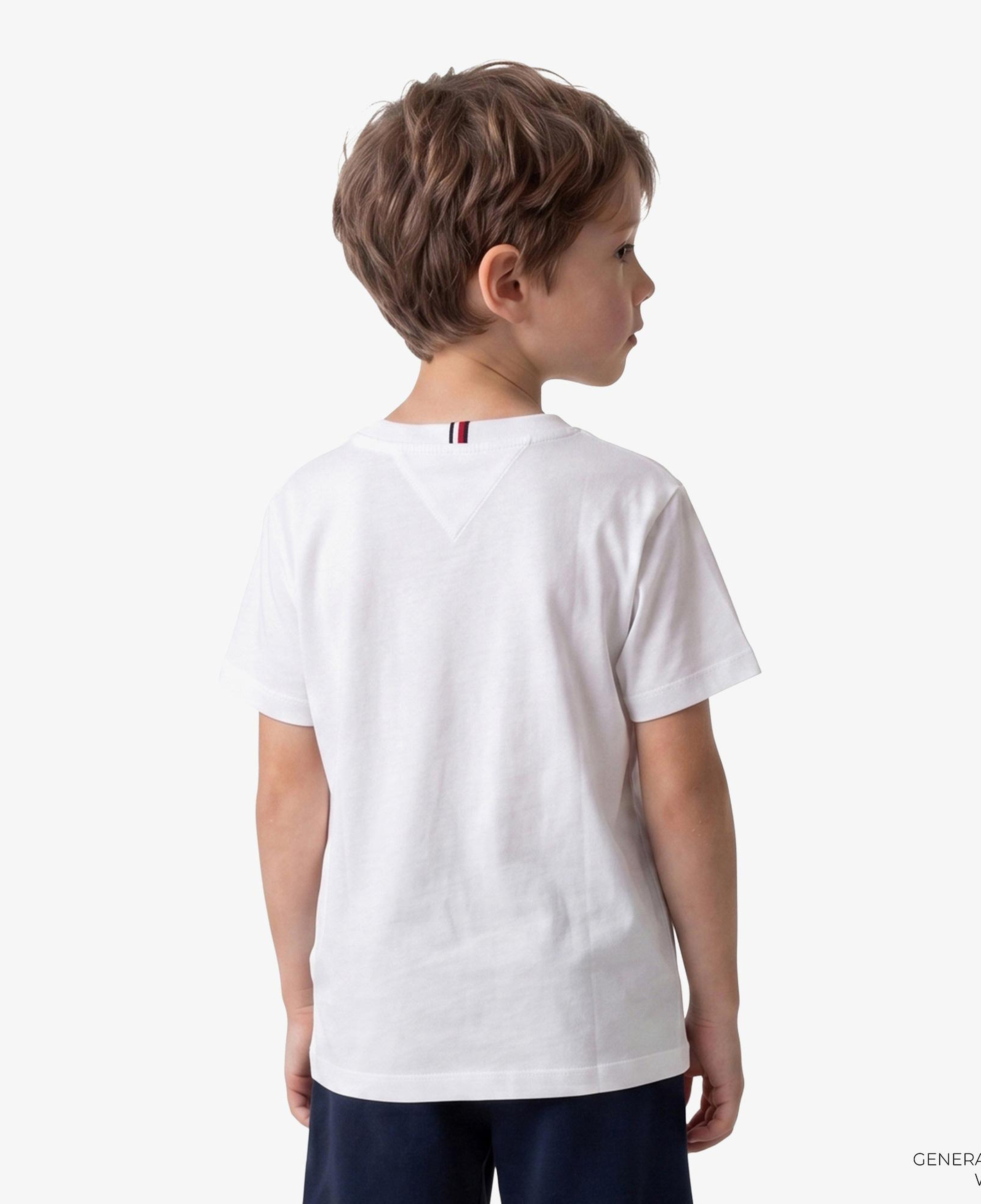 Tommy Hilfiger Essentials Çocuk Beyaz Crop T-Shirt