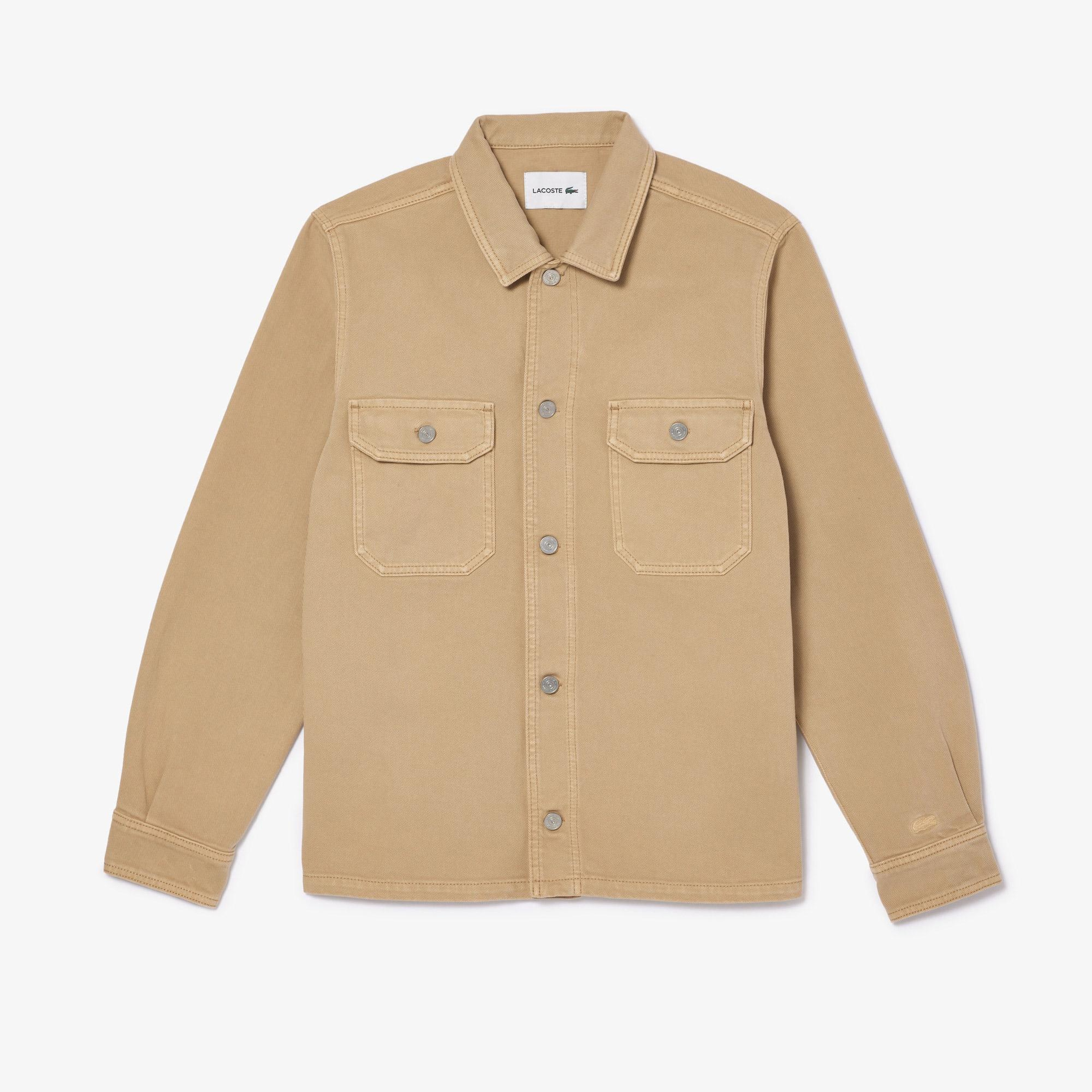 Lacoste Erkek Oversize Fit Kahverengi Gömlek