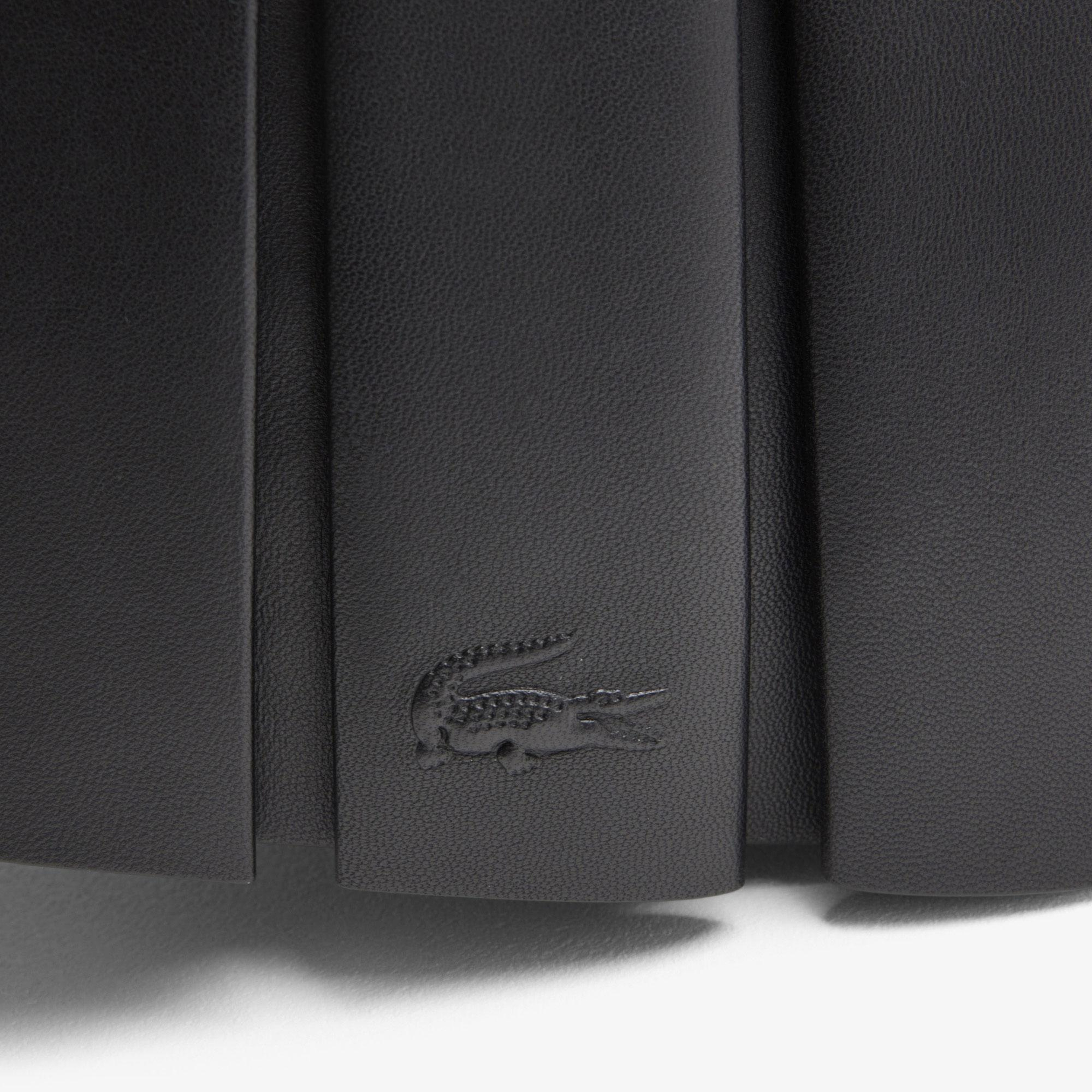 Lacoste Runway Large Lenglen Unisex Deri Siyah Omuz Çantası