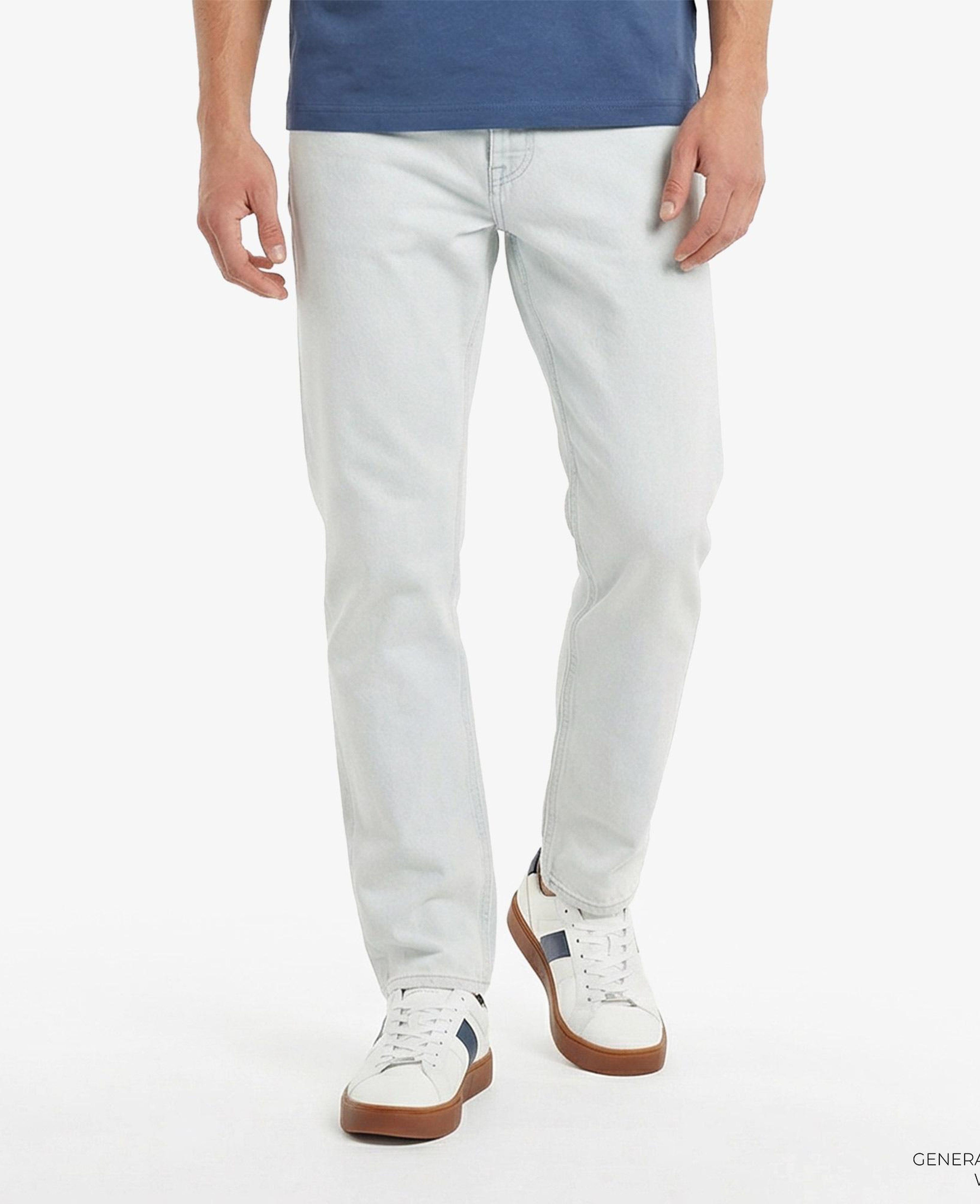 Calvin Klein Standard Straight Bleachout 205 Erkek Mavi Jean