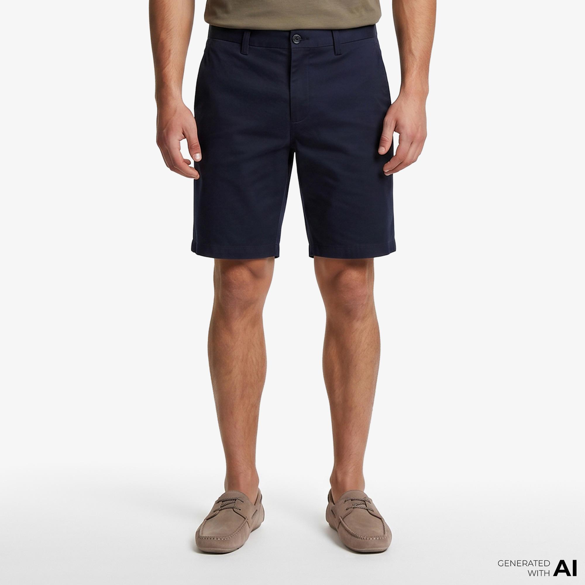 Calvin Klein Refined Stretch Classic Erkek Mavi Şort