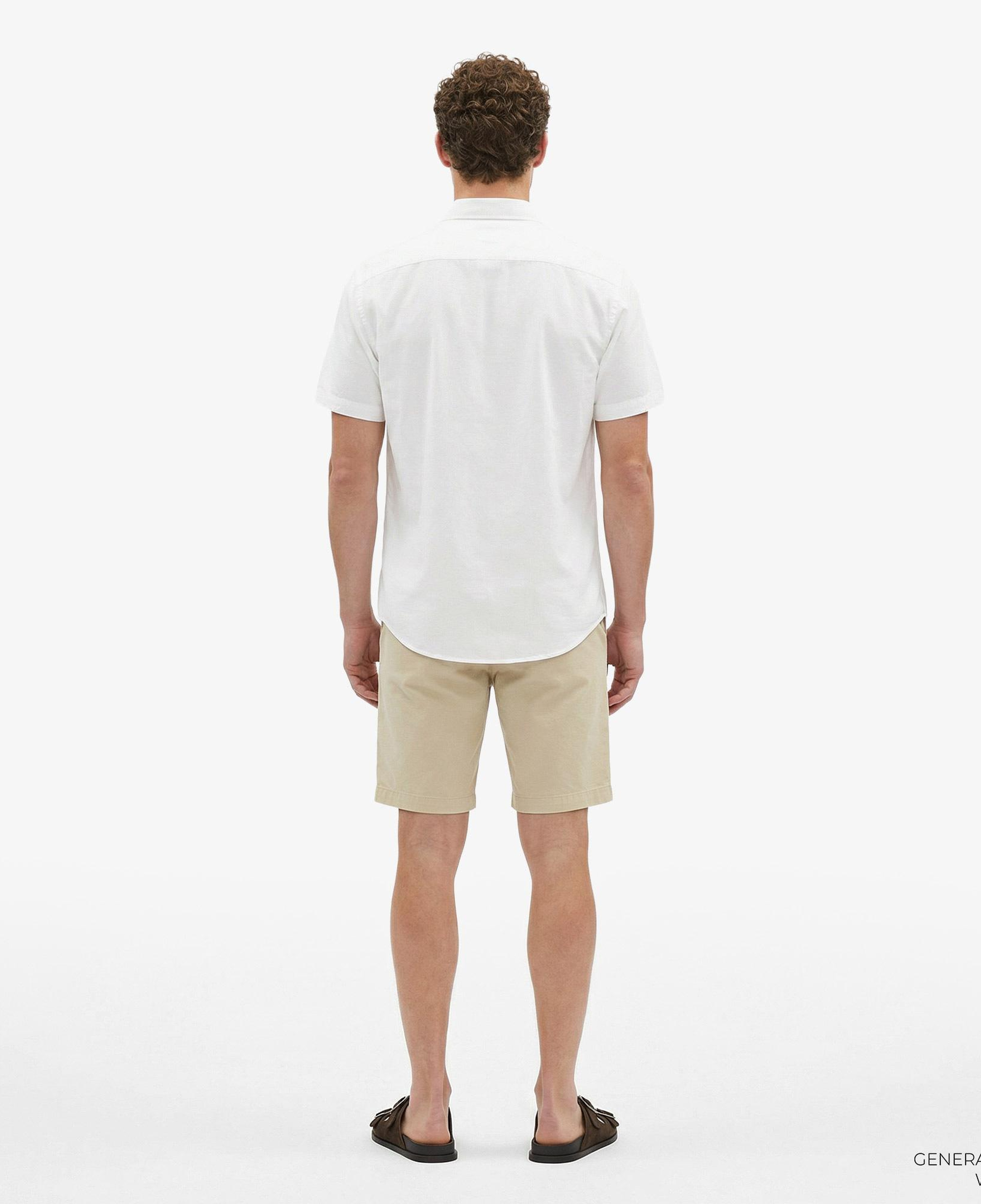 Calvin Klein Solid Causal Linen Classic Erkek Beyaz Gömlek