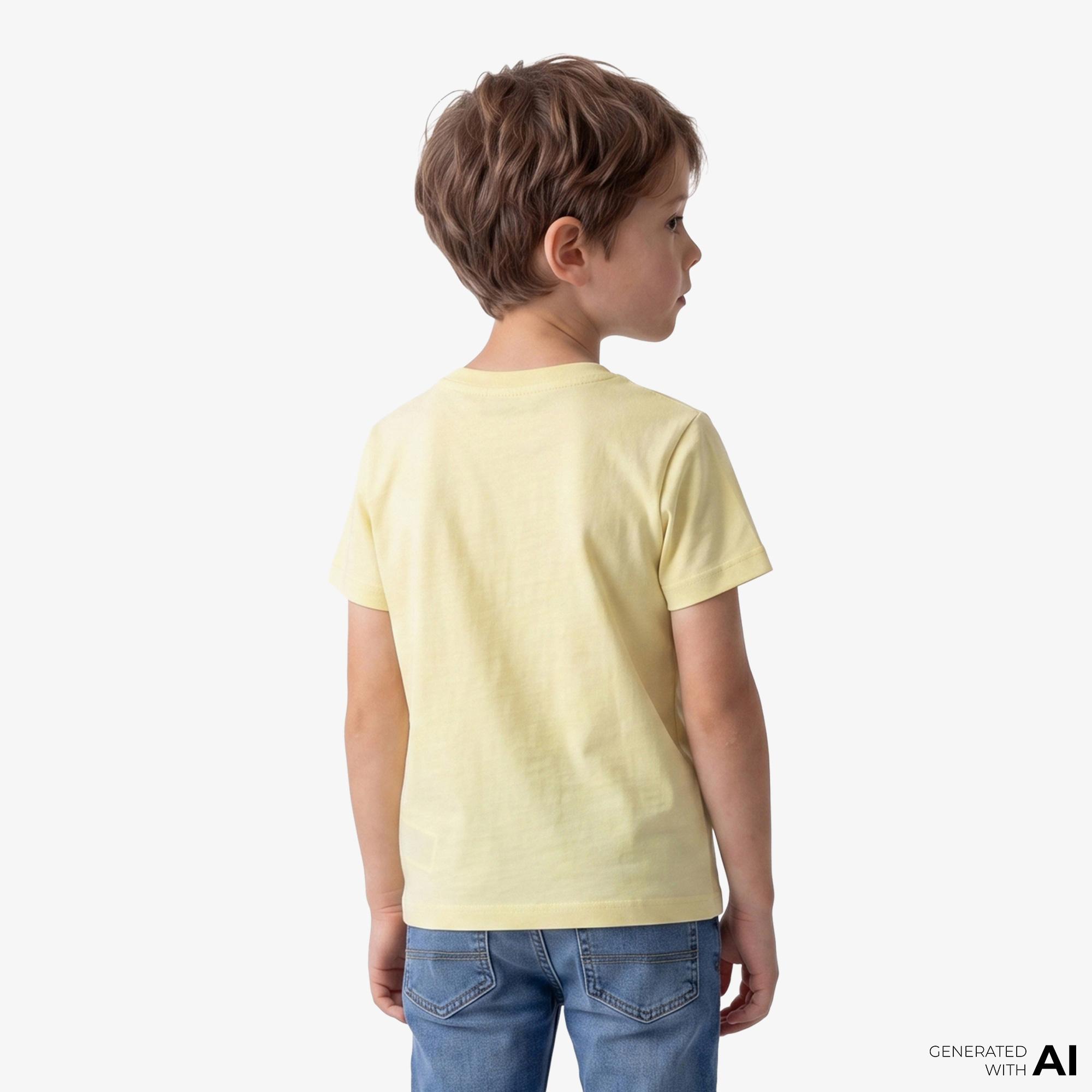 Calvin Klein Logo Çocuk Sarı T-Shirt