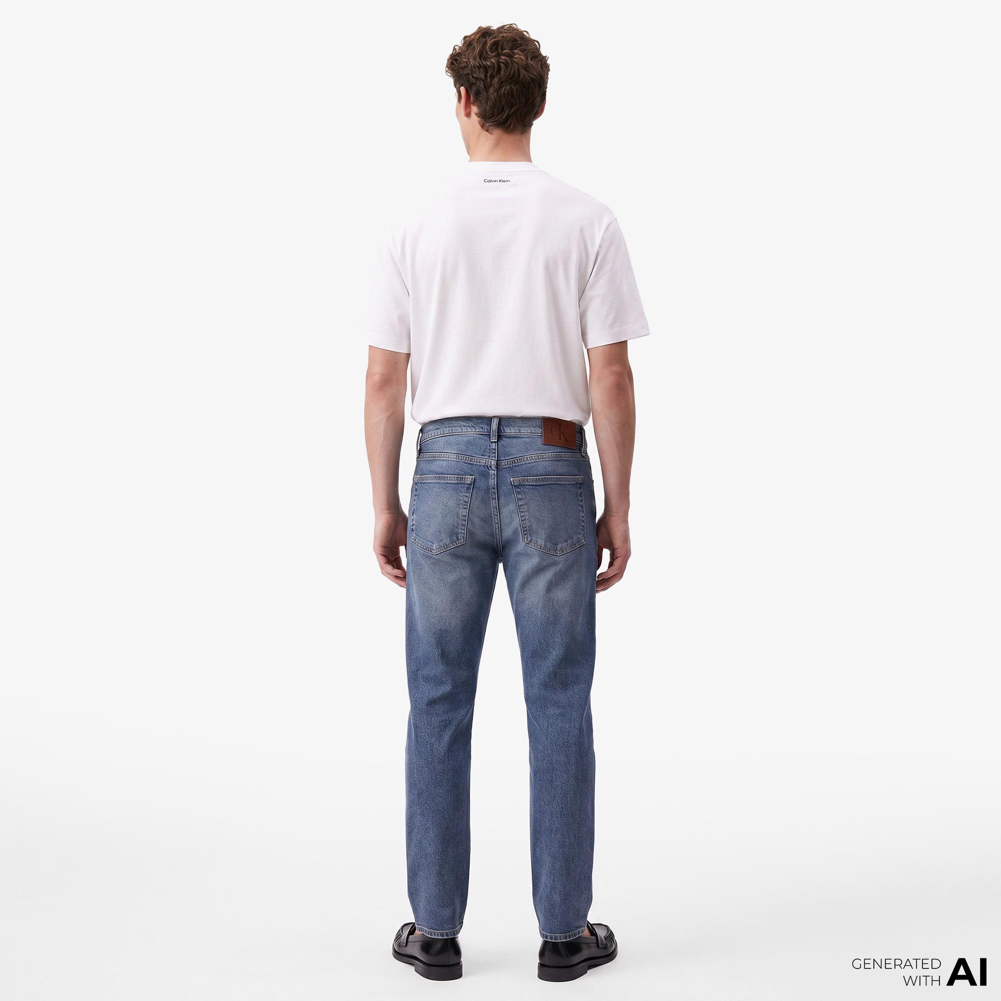 Calvin Klein Classic Taper Blue Erkek Mavi Jean