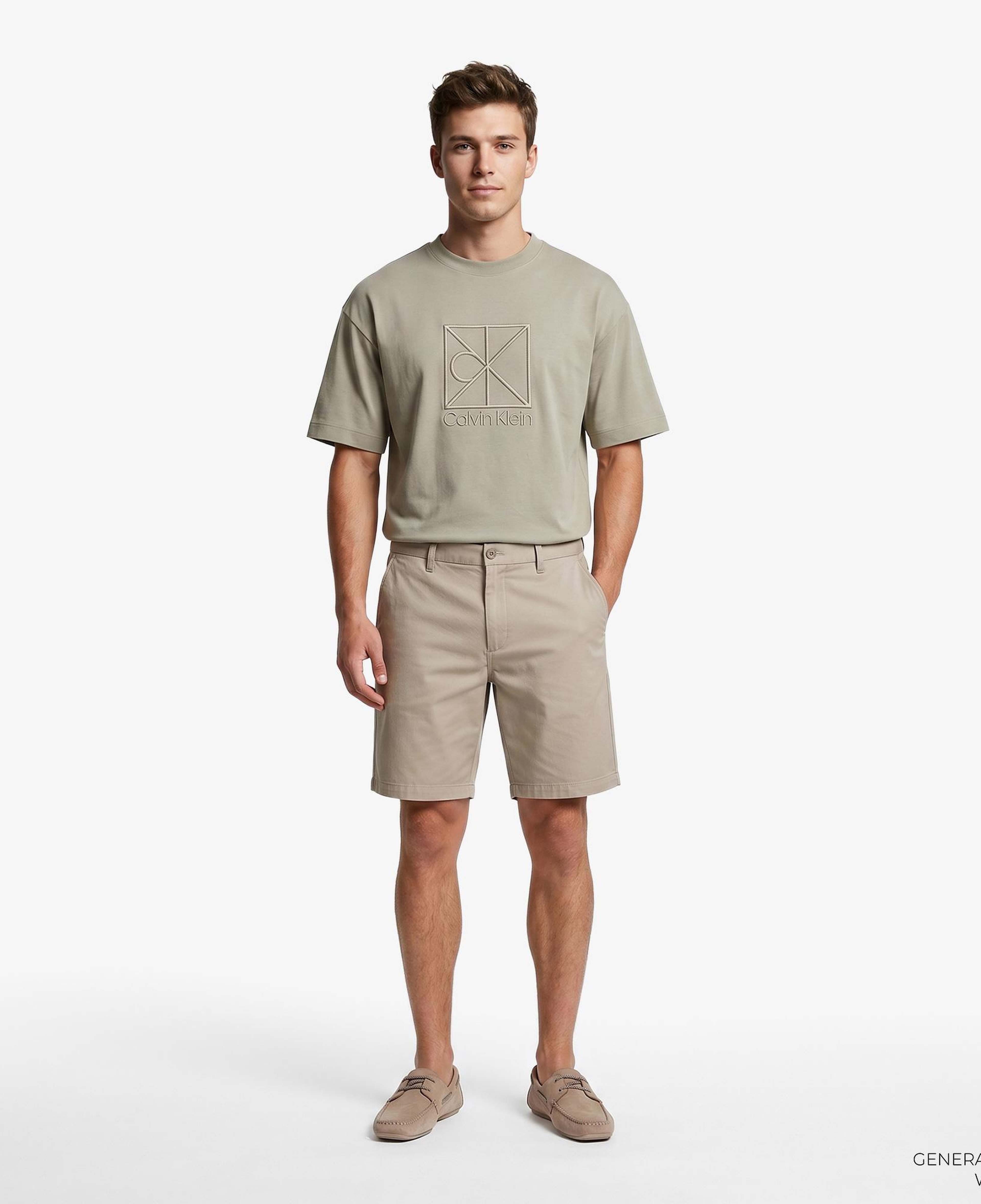 Calvin Klein Refined Stretch Classic Erkek Kahverengi Şort