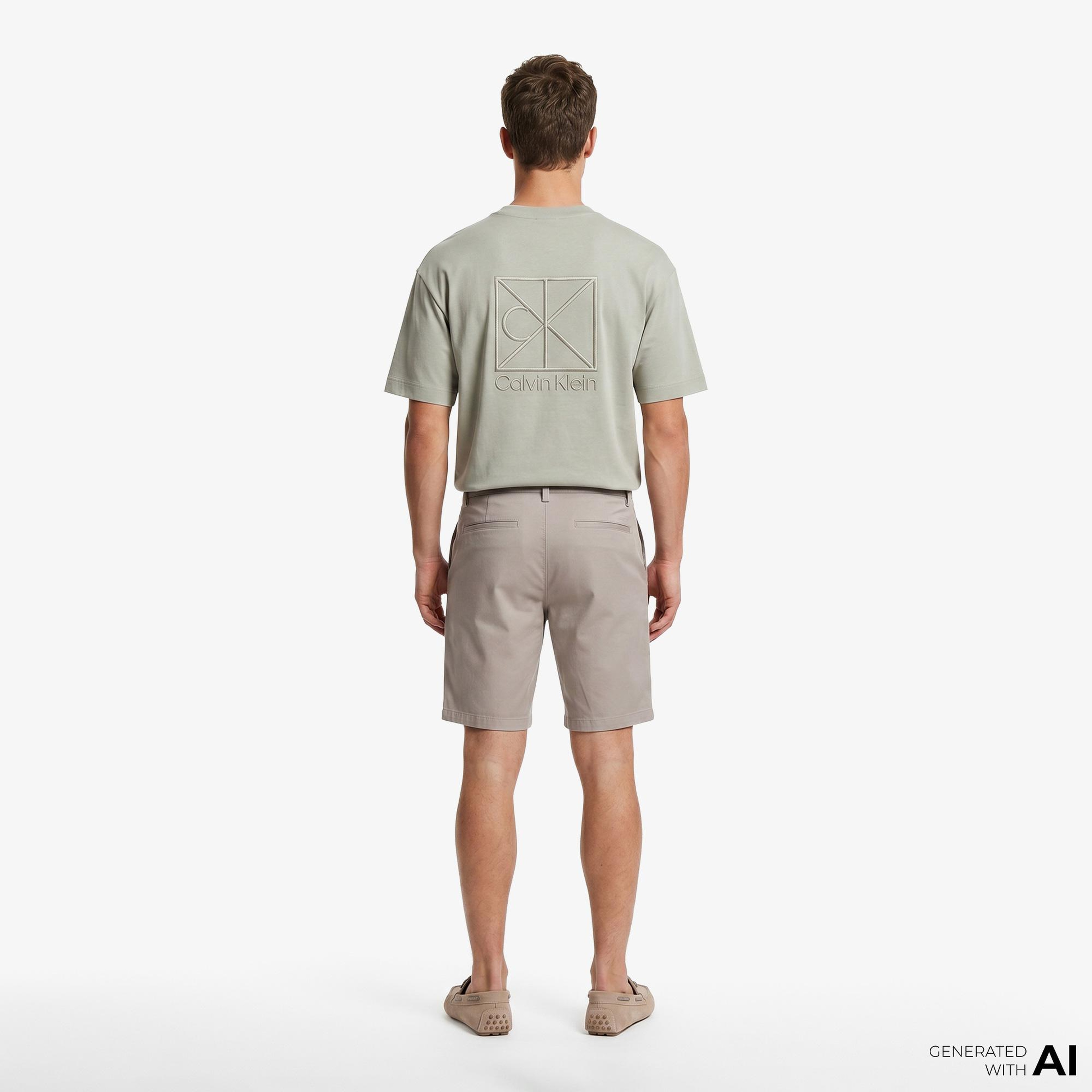 Calvin Klein Refined Stretch Classic Erkek Kahverengi Şort