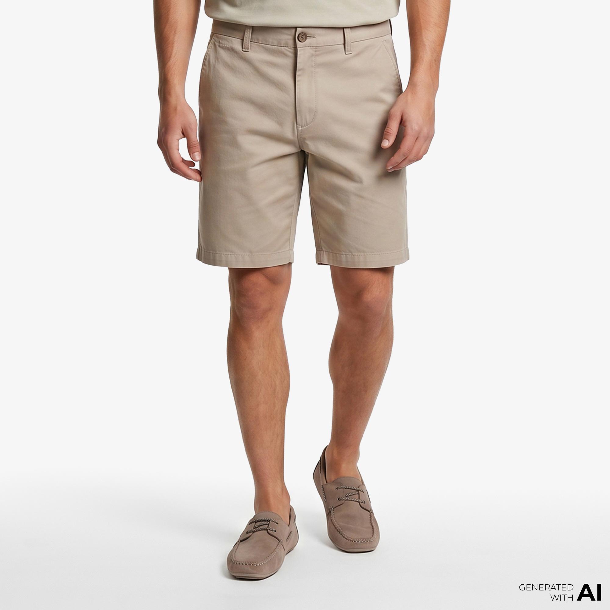 Calvin Klein Refined Stretch Classic Erkek Kahverengi Şort
