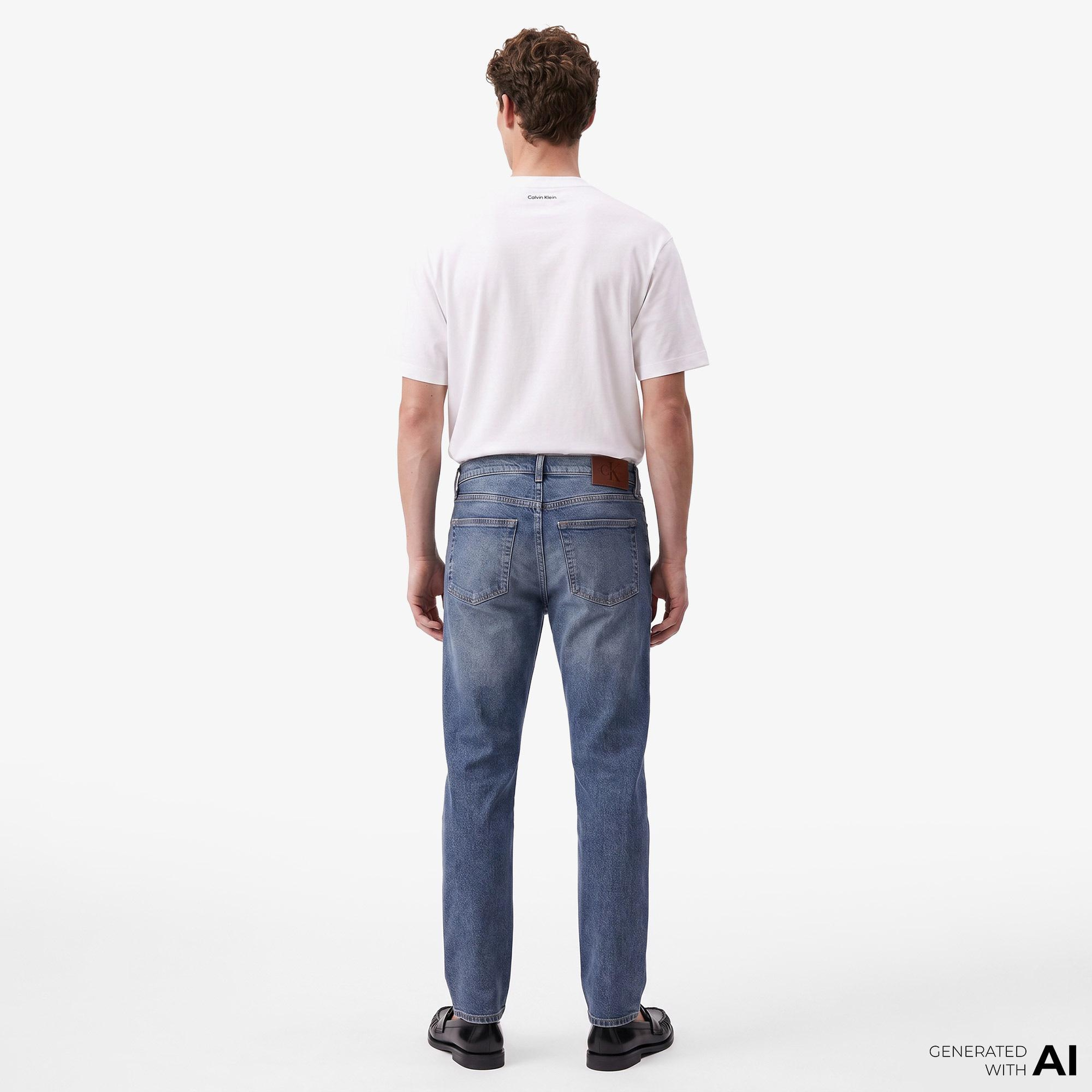 Calvin Klein Classic Taper Blue Erkek Mavi Jean