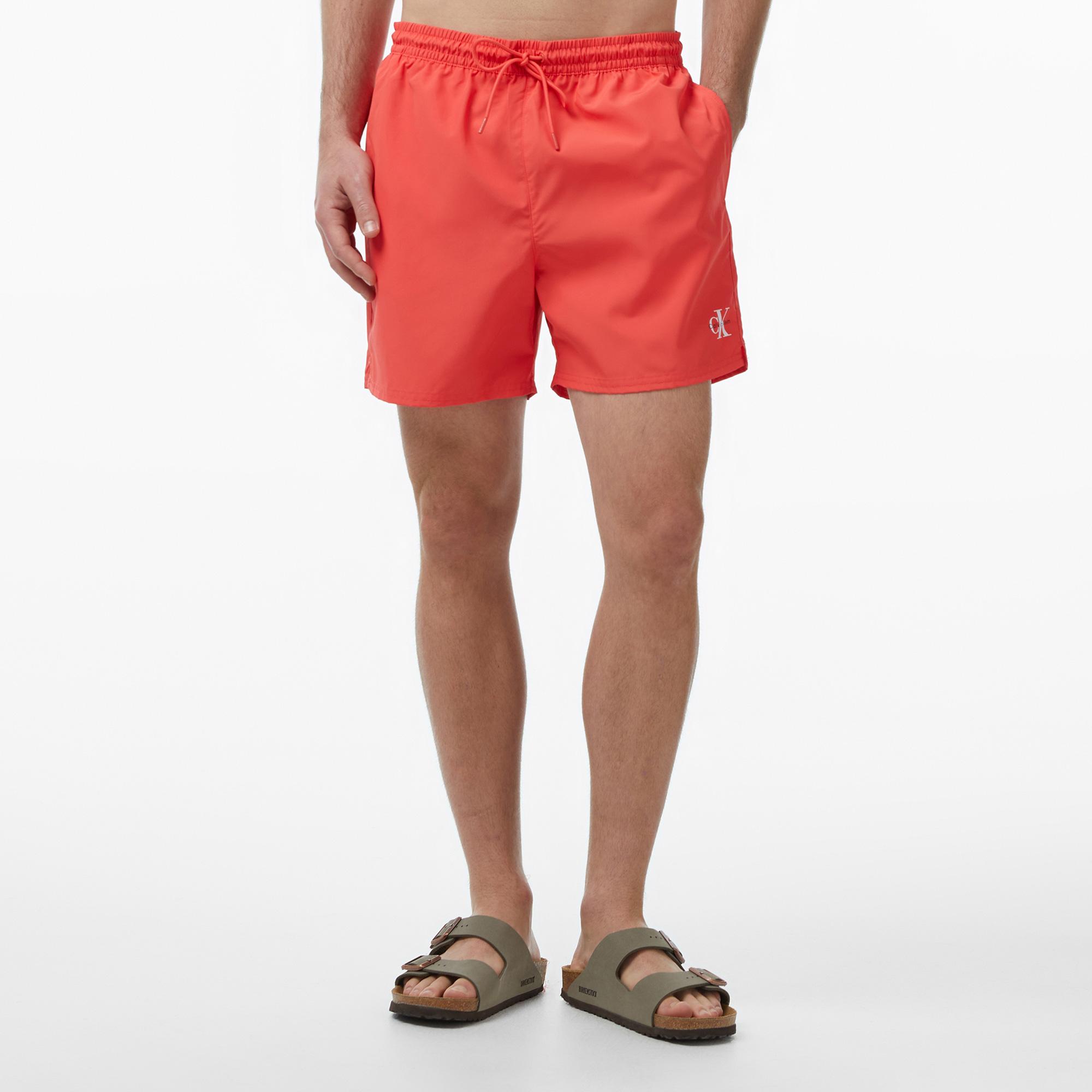Calvin Klein Medium Drawstring Waistband Erkek Pembe Deniz Şortu