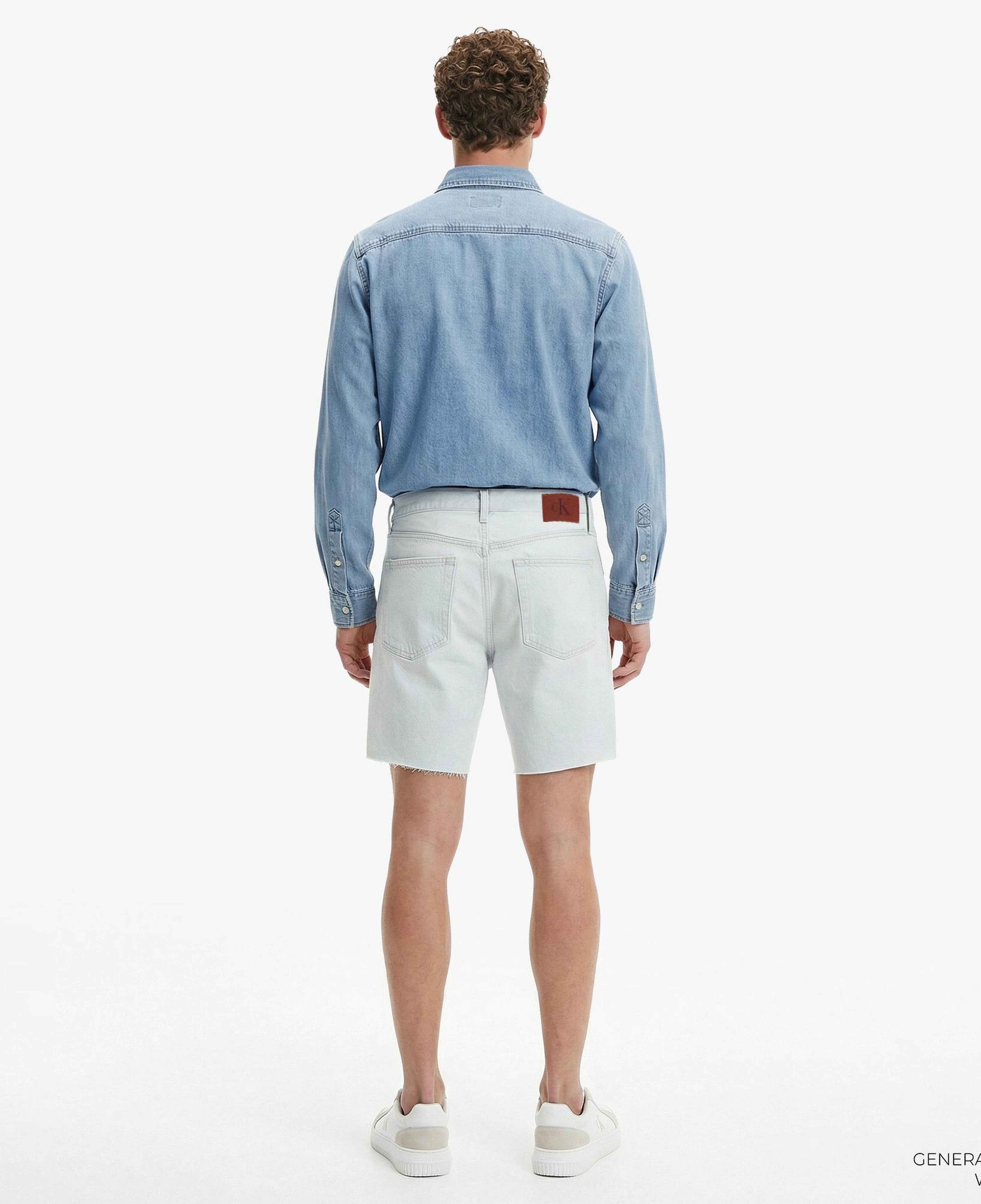 Calvin Klein Classic Bleachout 205 Erkek Mavi Şort