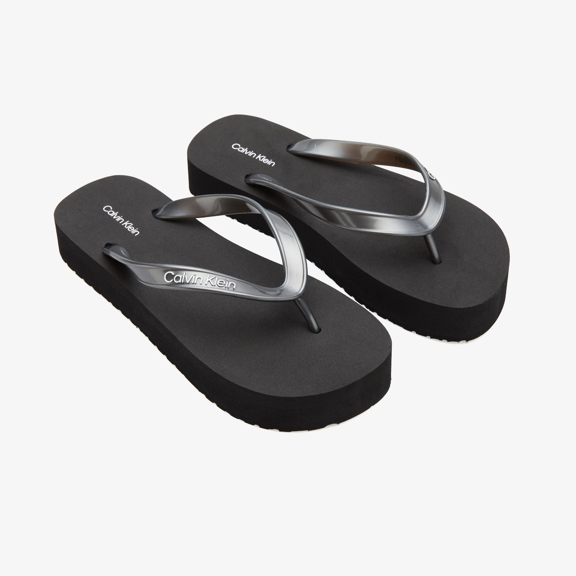 Calvin Klein Flatform Flip Flop Kadın Siyah Terlik