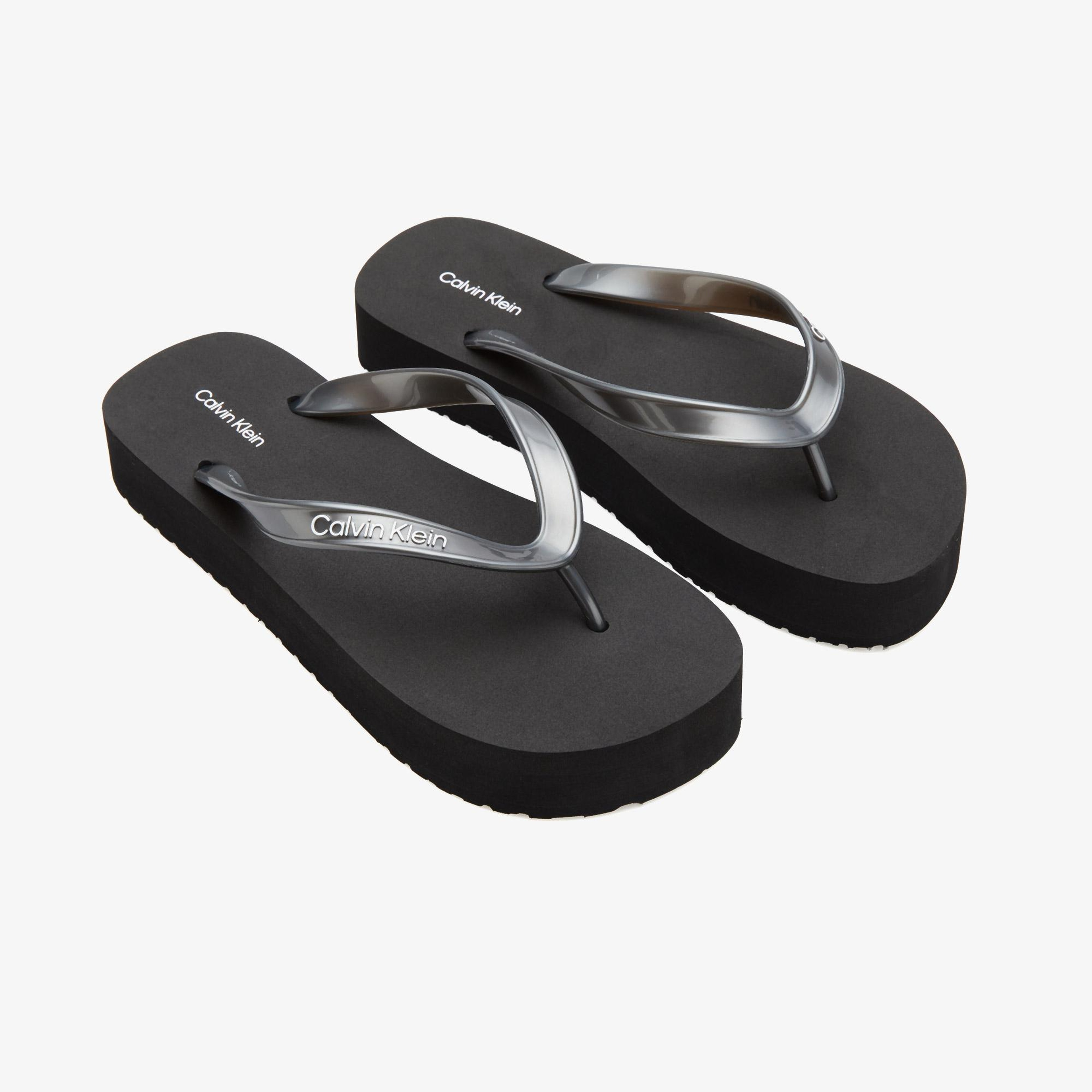 Calvin Klein Flatform Flip Flop Kadın Siyah Terlik