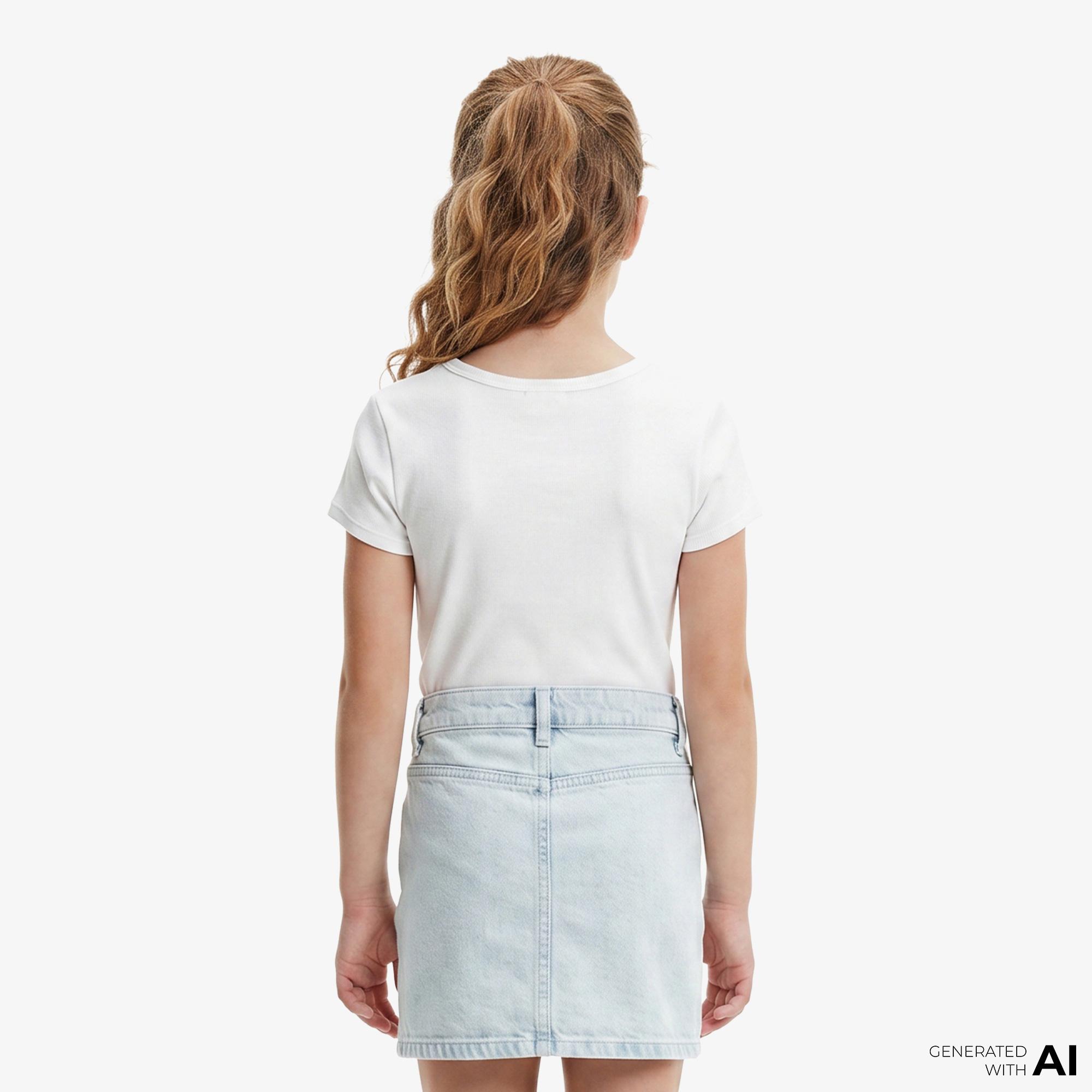 Calvin Klein Monologo Baby Çocuk Beyaz T-Shirt