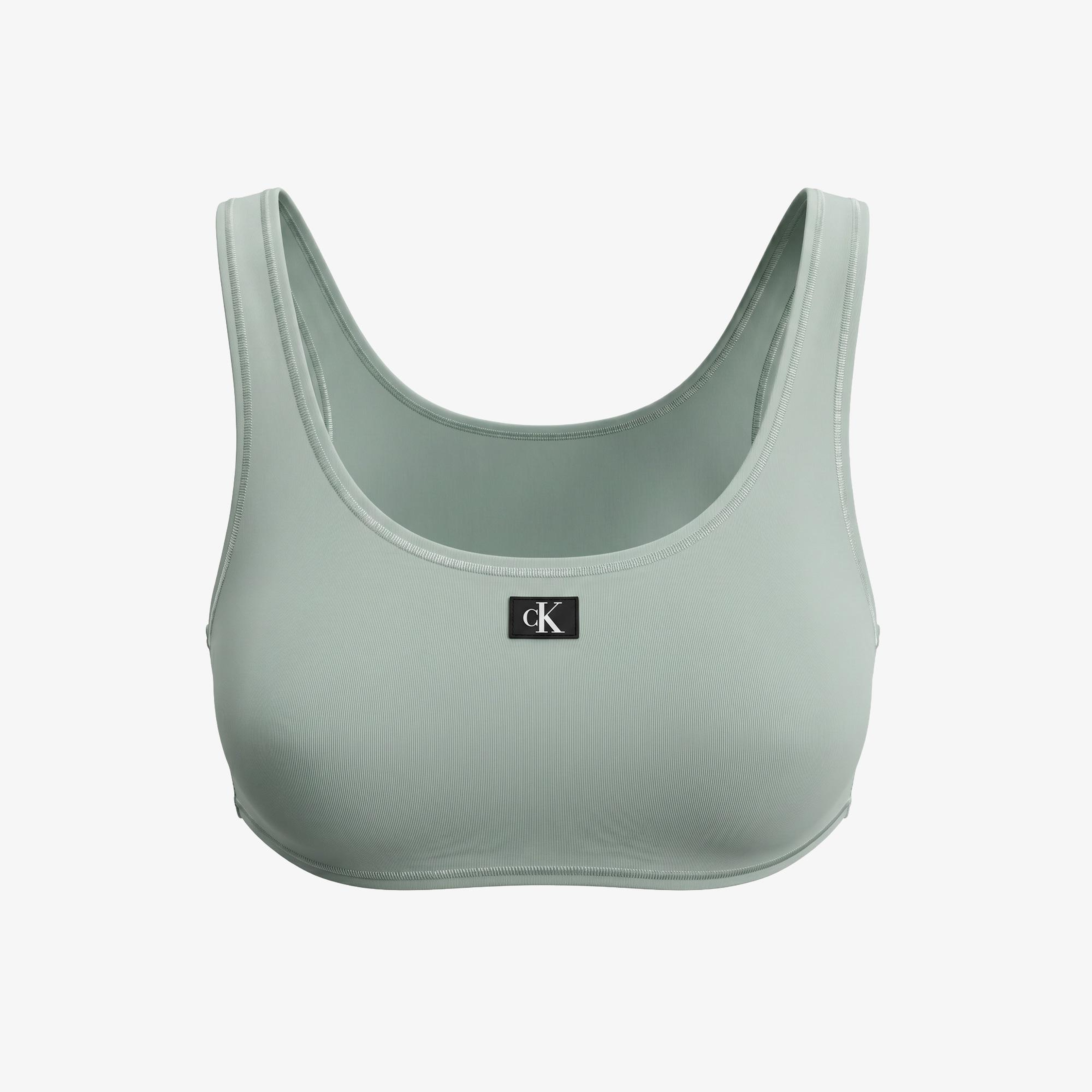 Calvin Klein Bralette Çocuk Yeşil Bikini Üstü