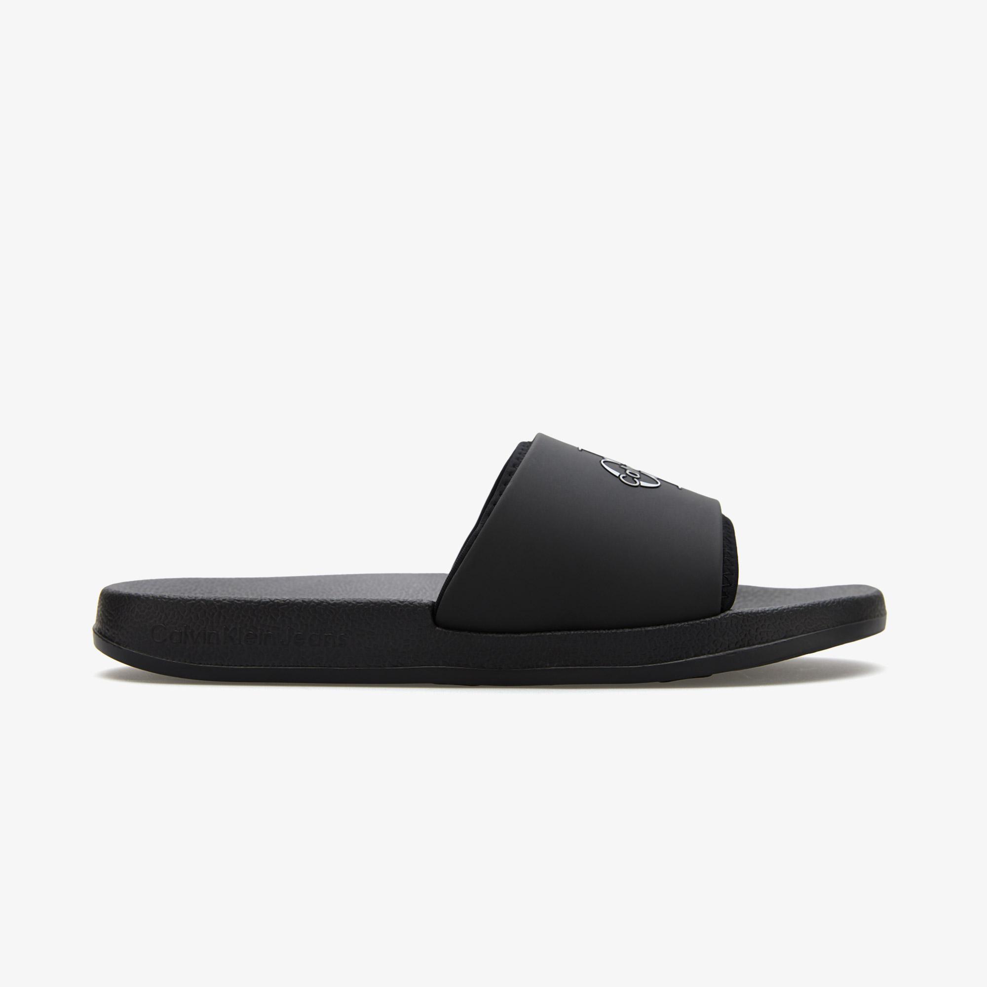 Calvin Klein Slide Rubber Neoprene Erkek Siyah Terlik