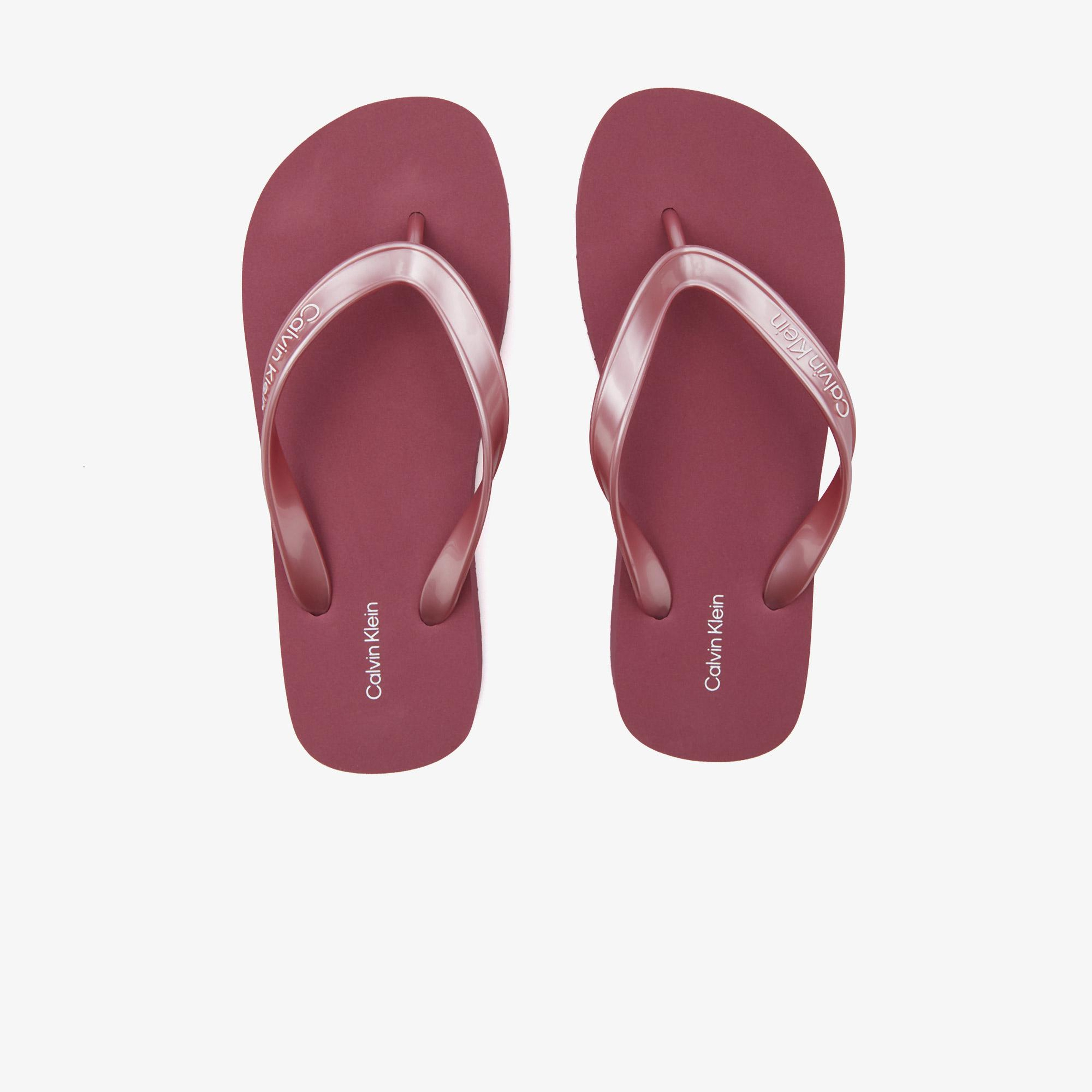 Calvin Klein Flatform Flip Flop Kadın Mor Terlik