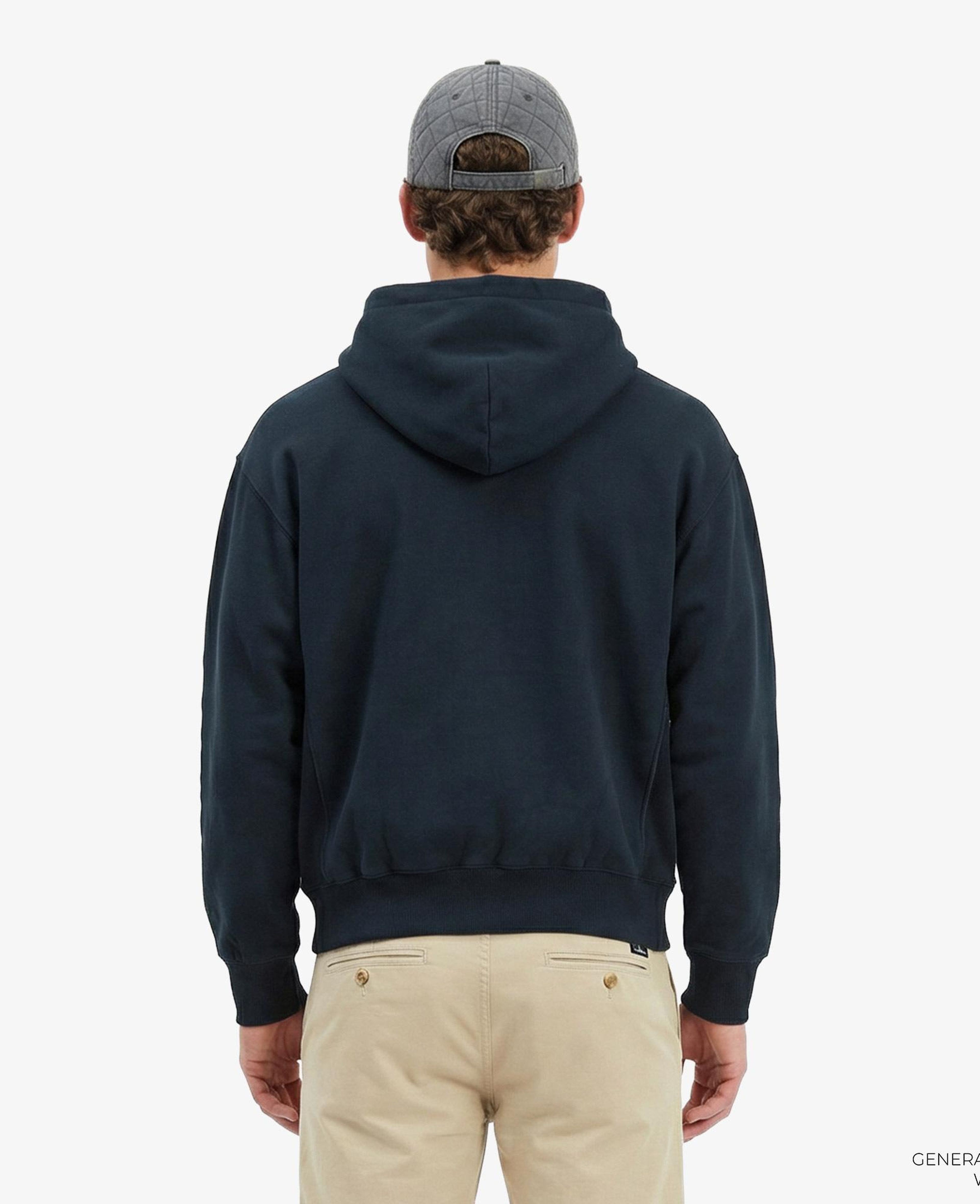 Calvin Klein Premium Fleece Graphic Erkek Mavi Sweatshirt