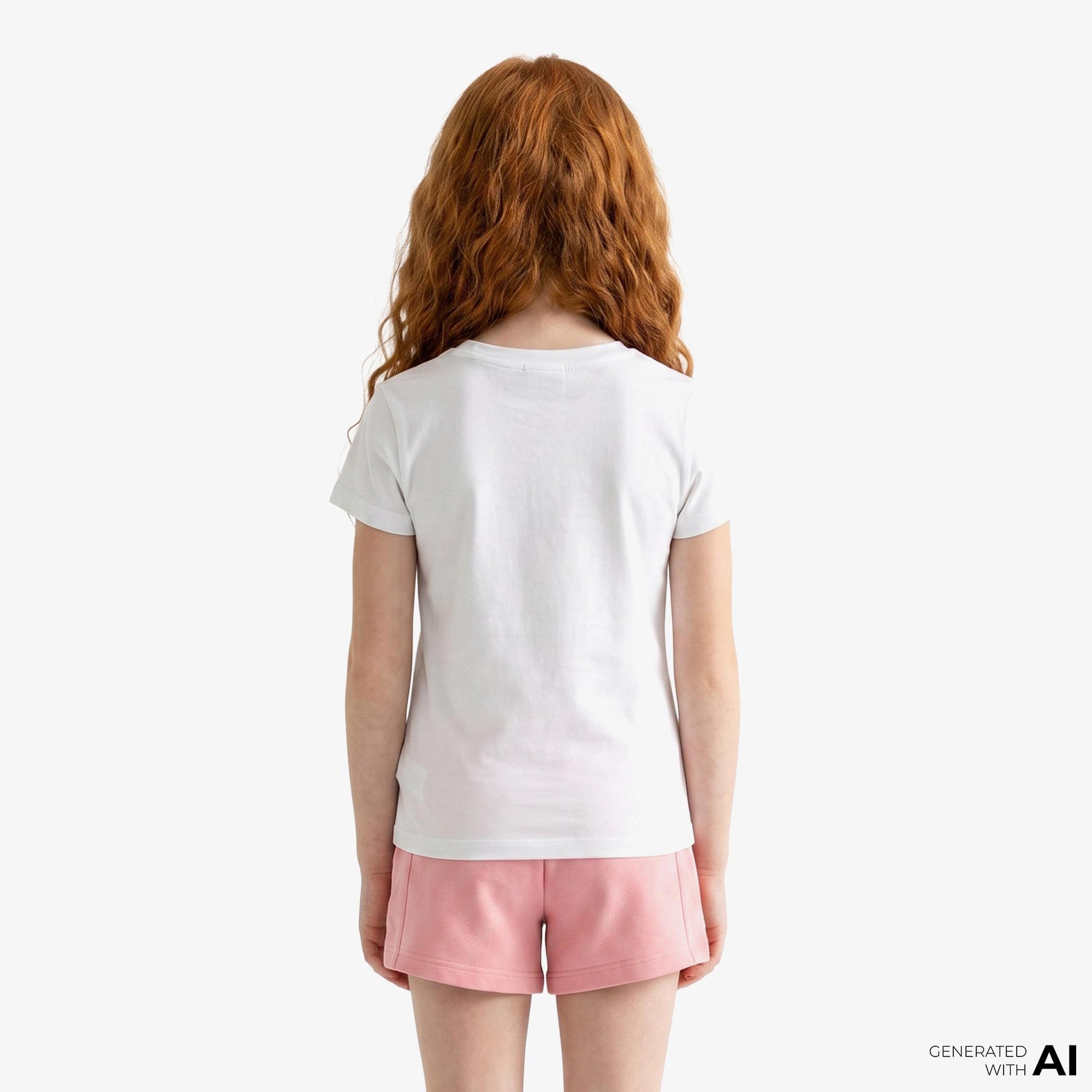 Calvin Klein Script Logo Slim Çocuk Beyaz T-Shirt