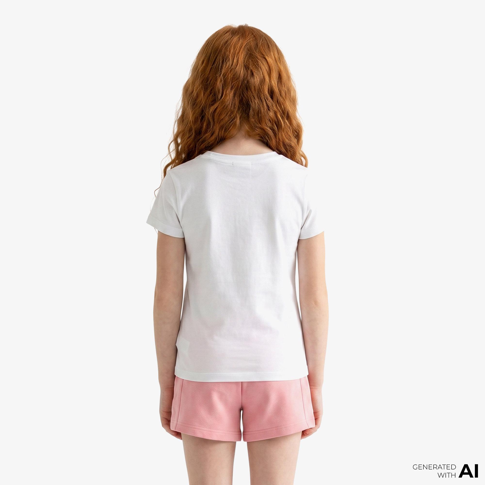 Calvin Klein Script Logo Slim Çocuk Beyaz T-Shirt