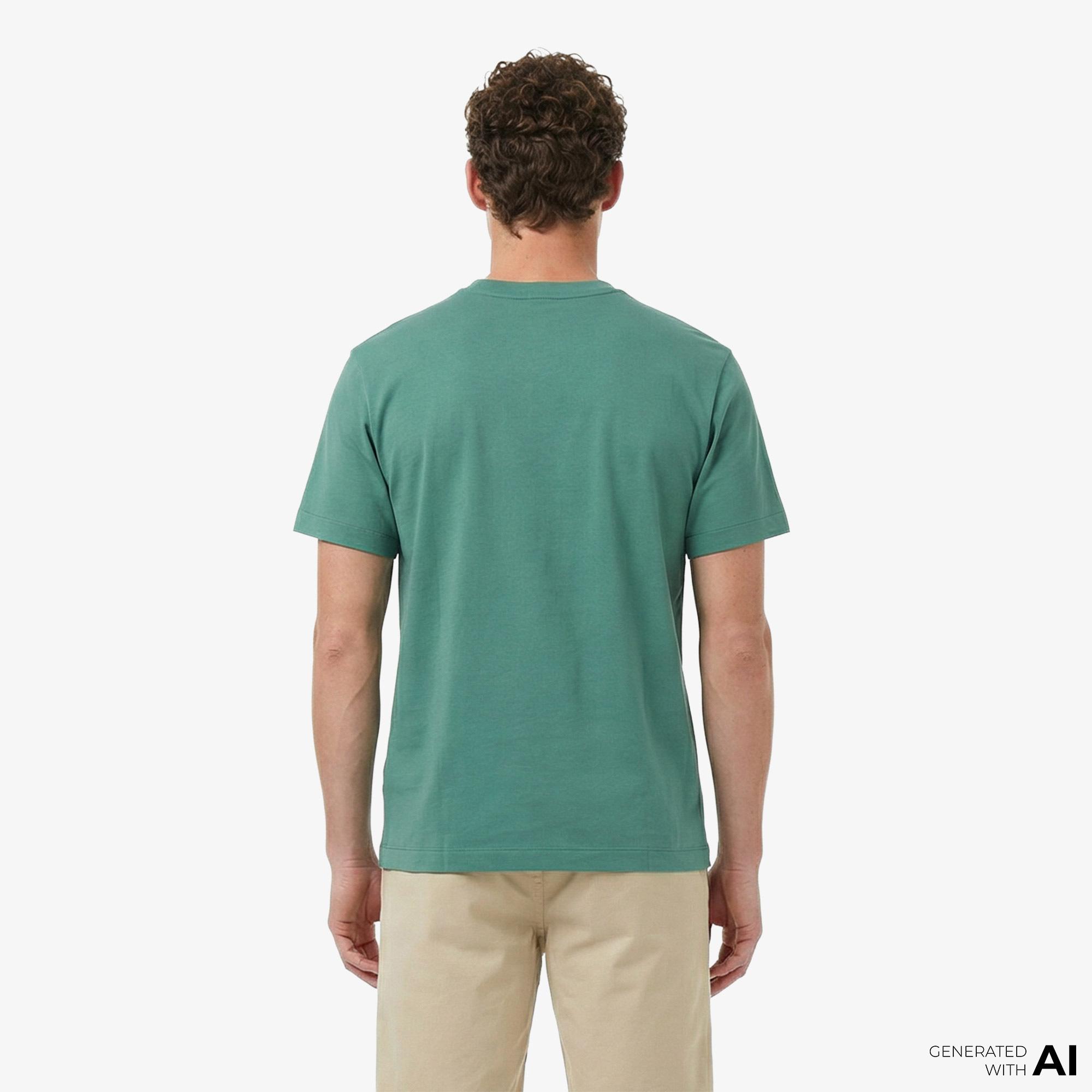 Calvin Klein Easy Monogram Erkek Yeşil T-Shirt