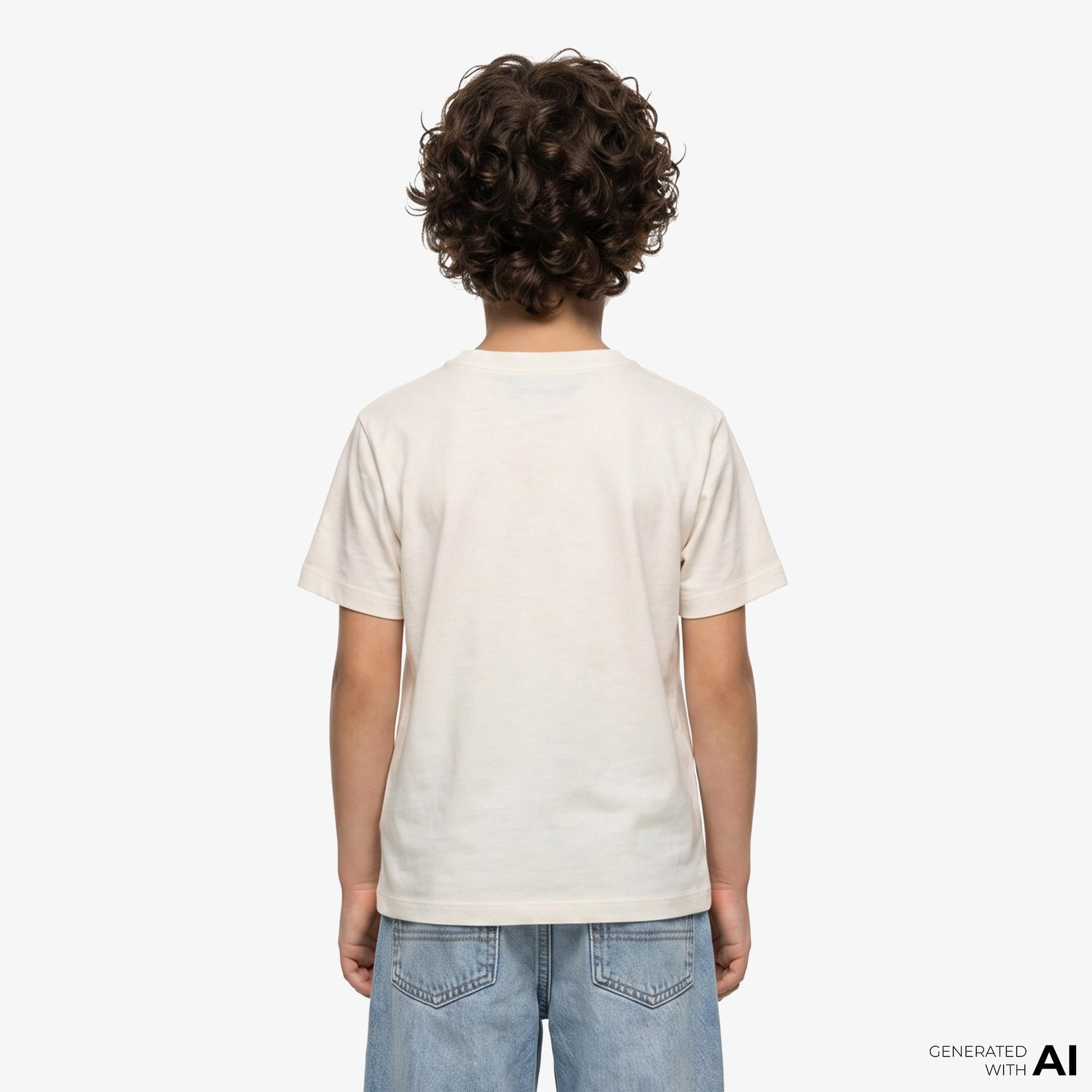 Calvin Klein Chest Logo Çocuk Sarı T-Shirt