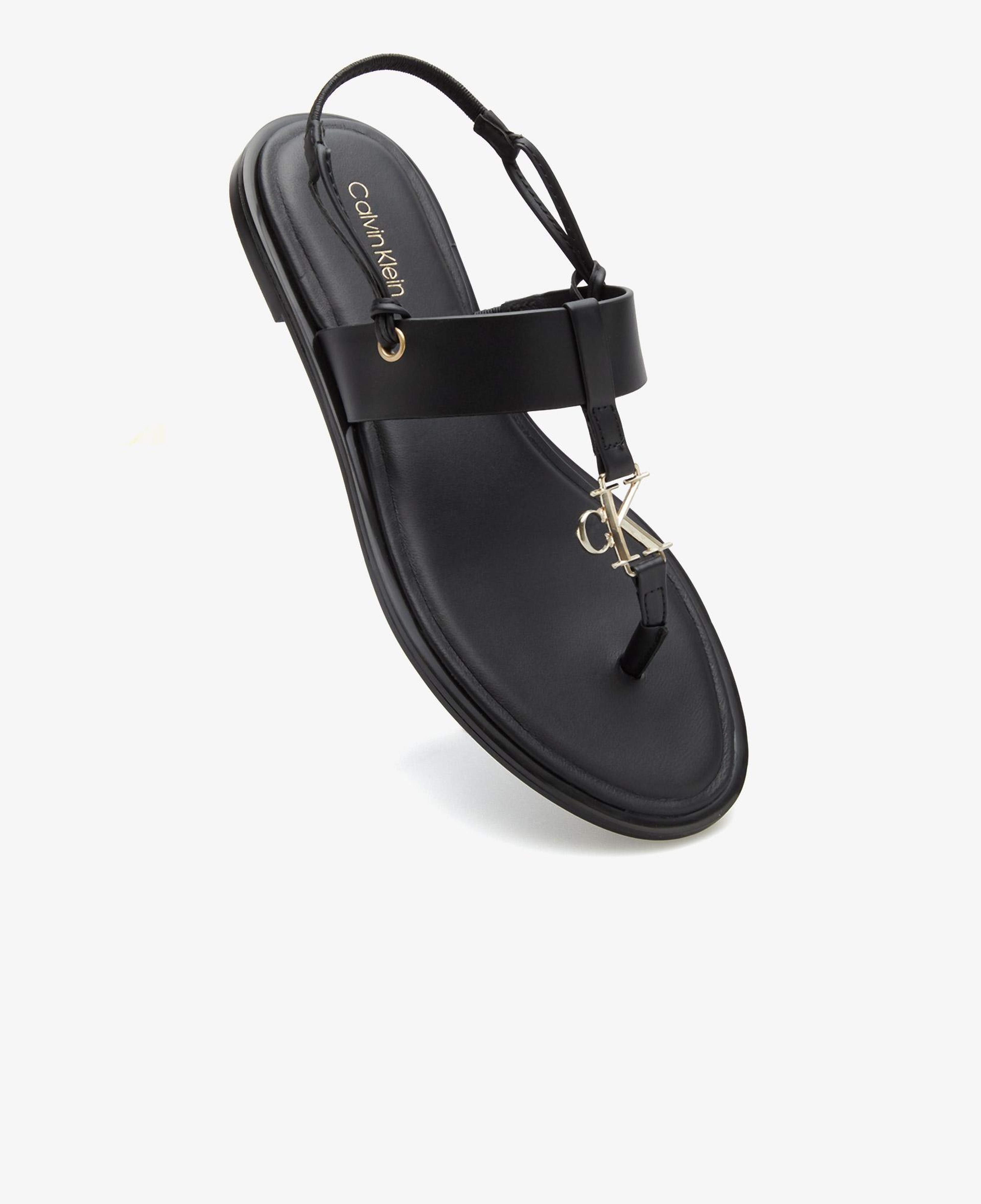 Calvin Klein Round Flat Kadın Siyah Sandalet