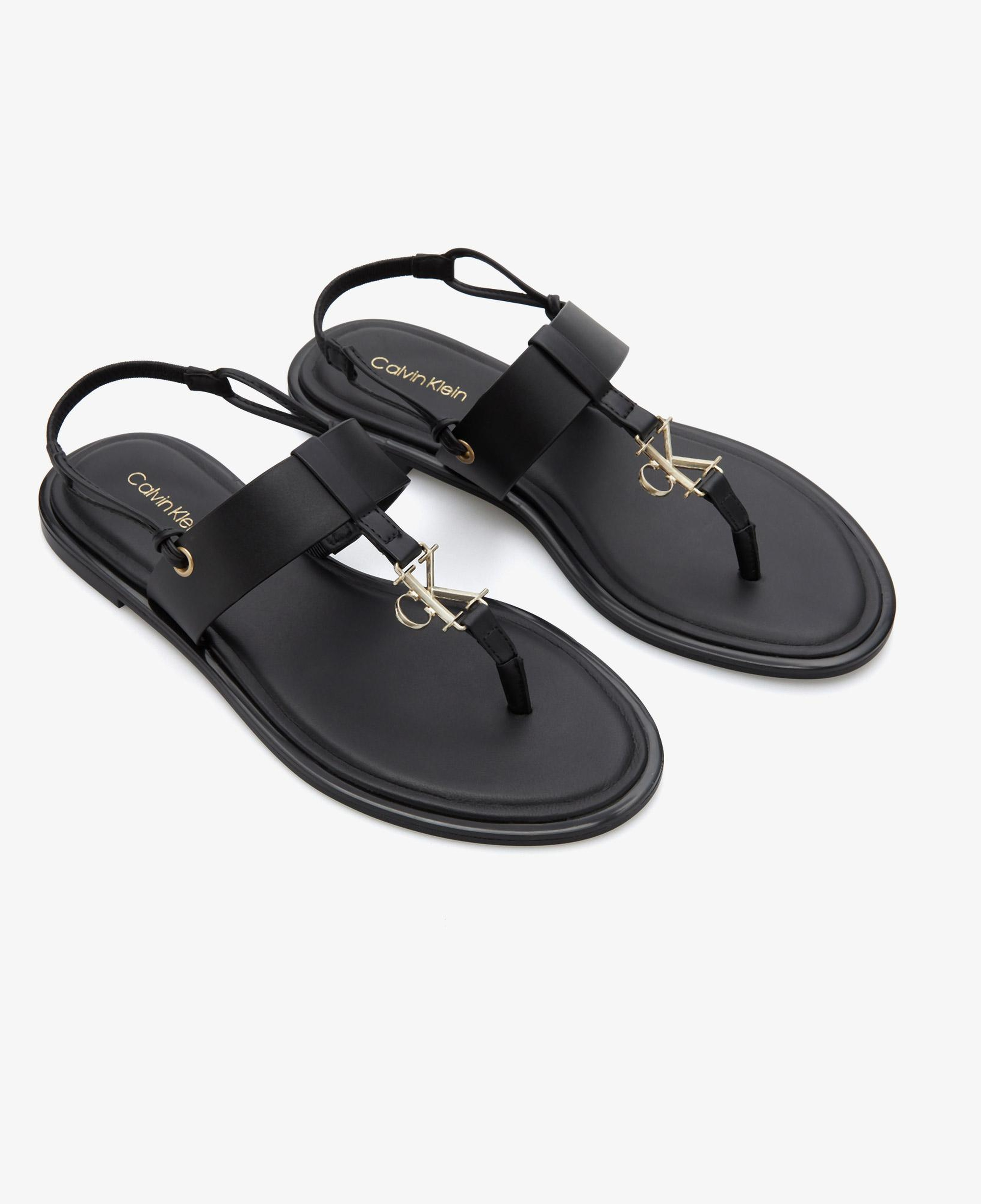 Calvin Klein Round Flat Kadın Siyah Sandalet