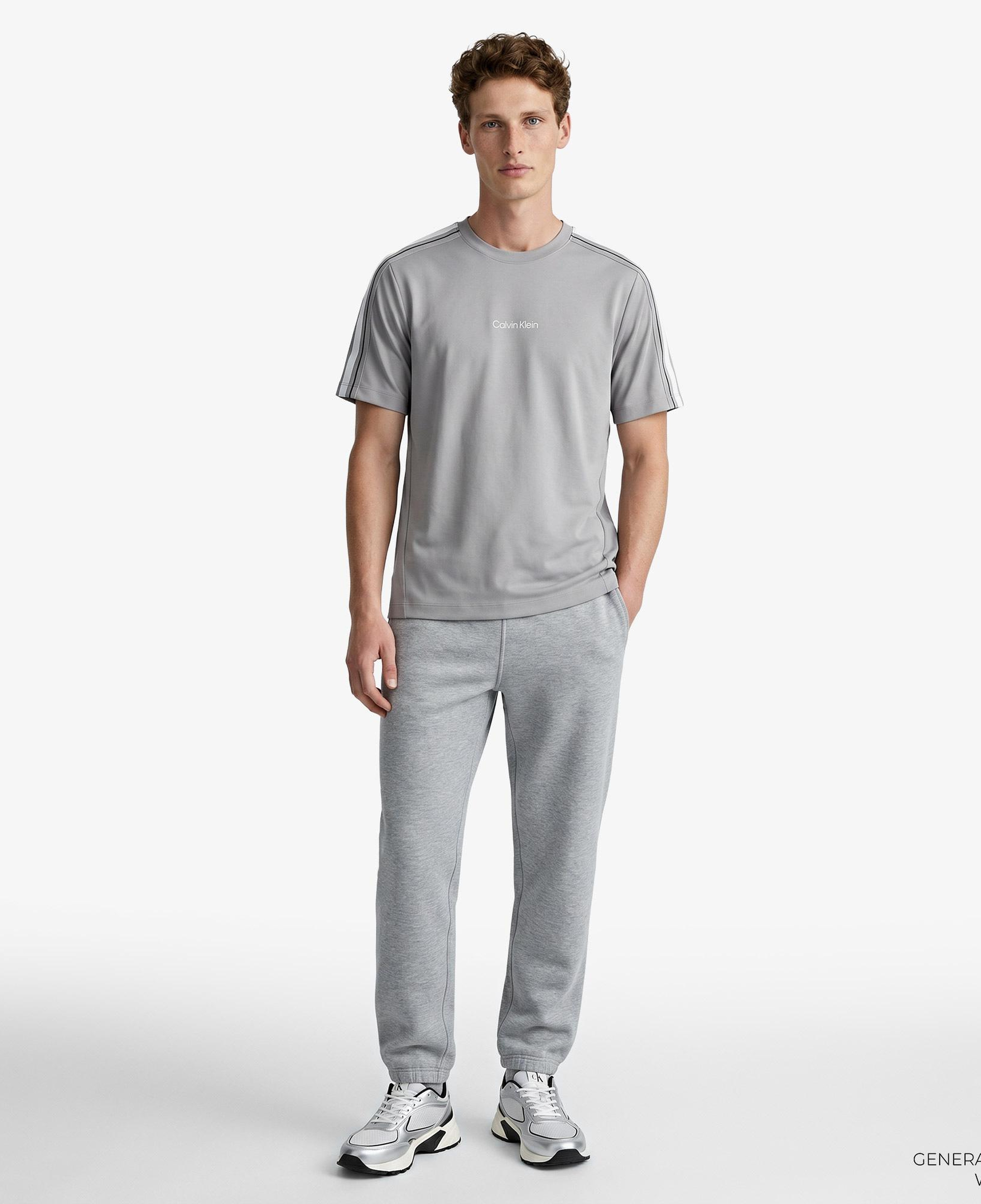 Calvin Klein Tape Erkek Gri T-Shirt