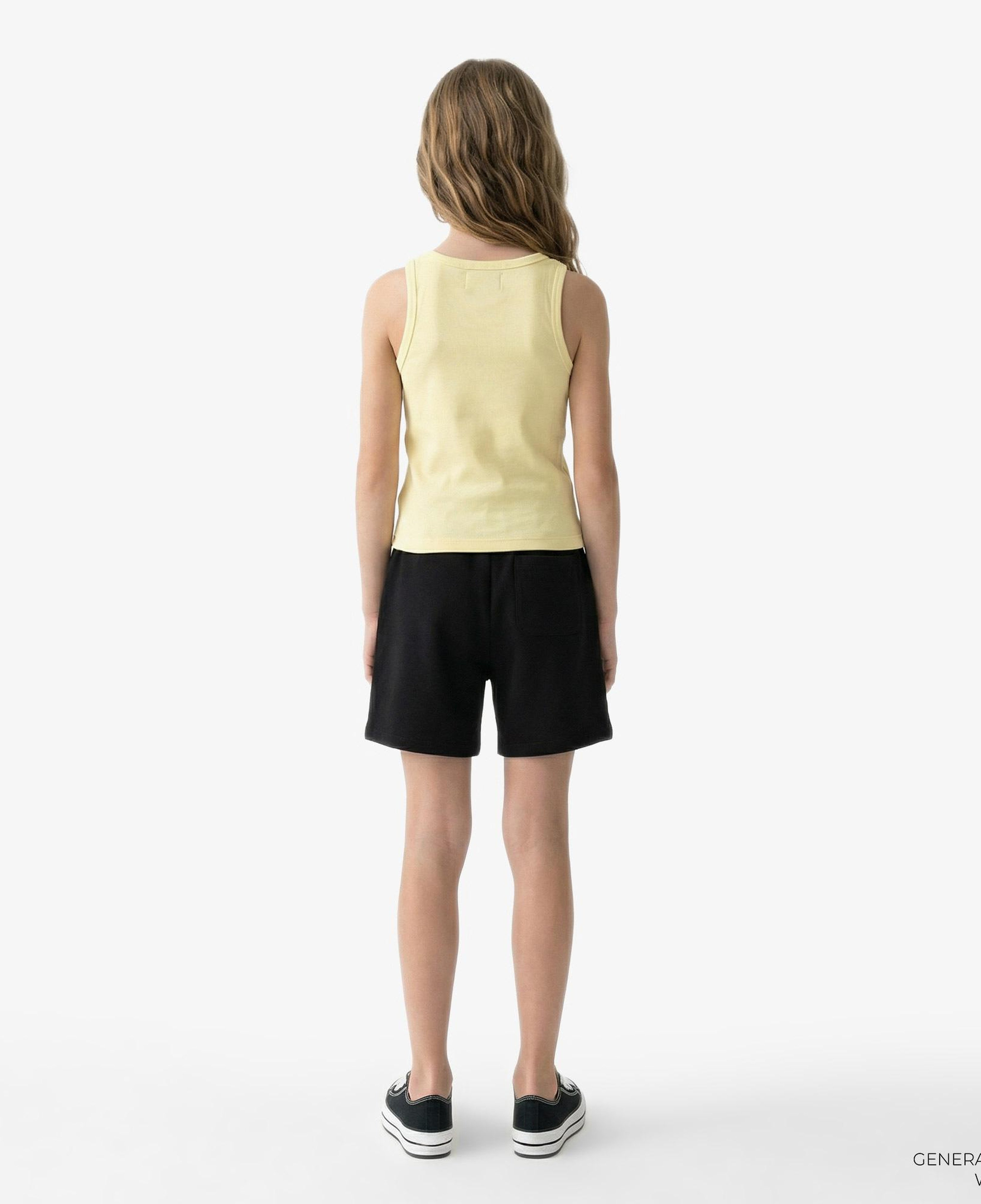 Calvin Klein Logo Çocuk Sarı Kolsuz T-Shirt