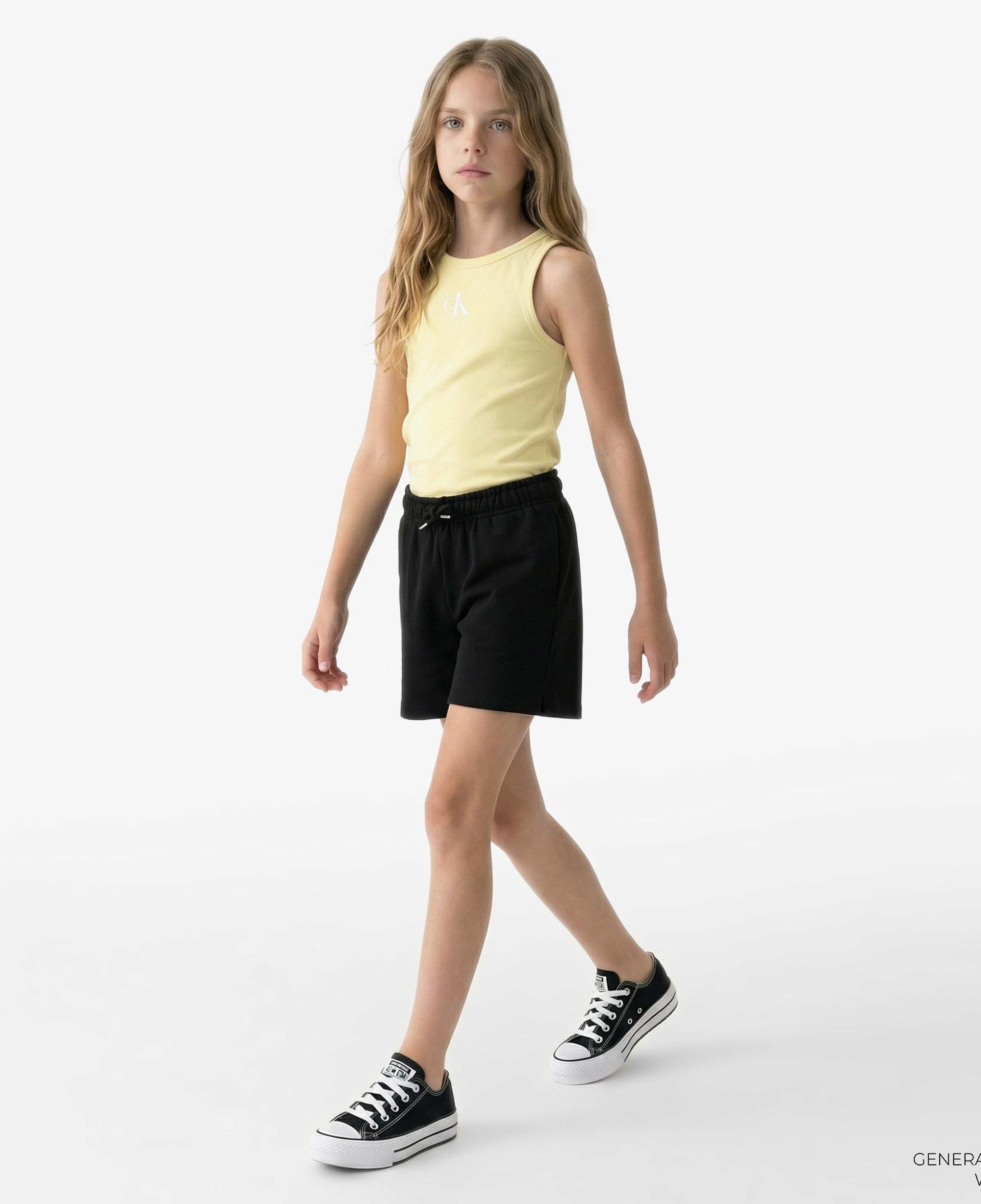 Calvin Klein Logo Çocuk Sarı Kolsuz T-Shirt