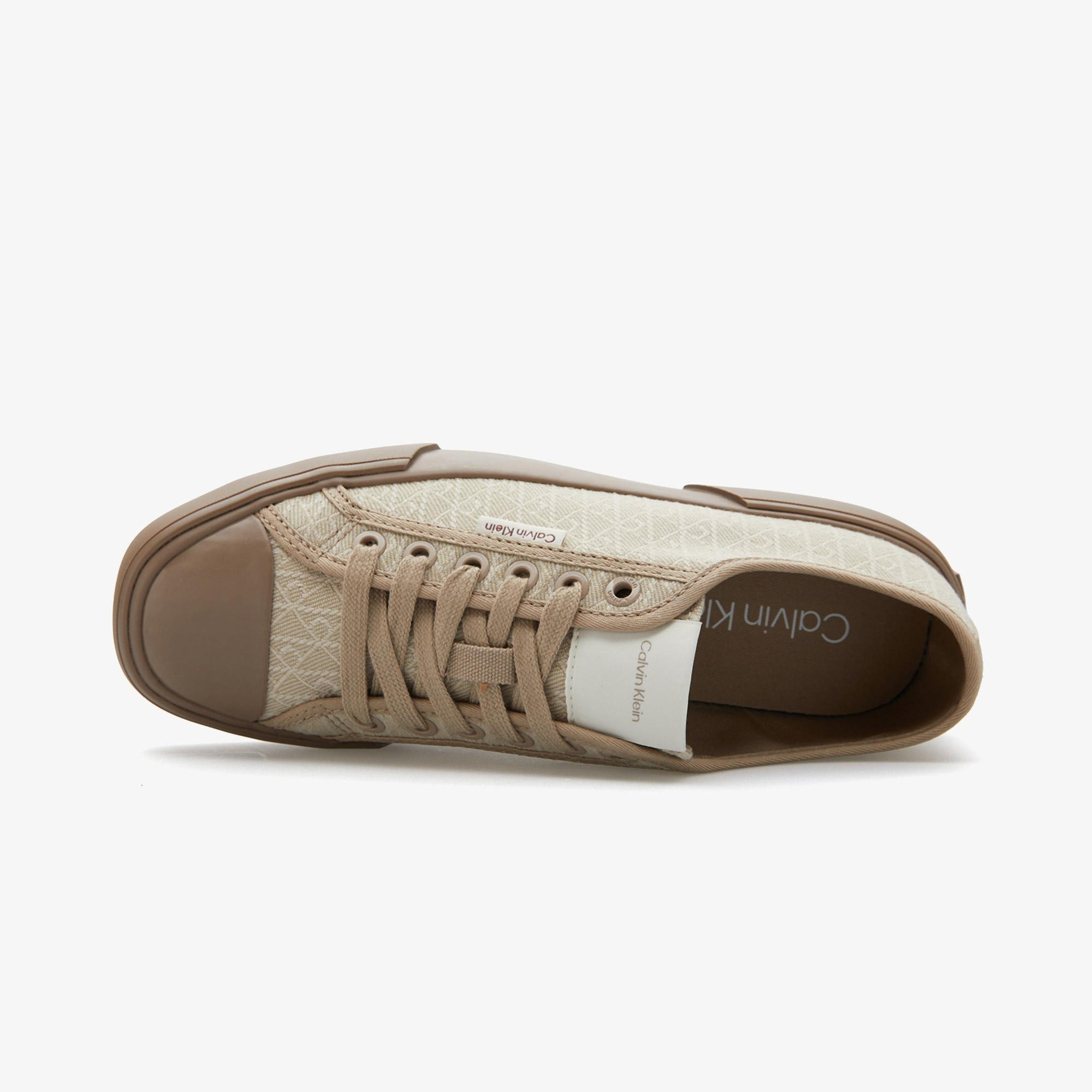Calvin Klein Vulc Low Laceup Canvas Kadın Bej Sneaker