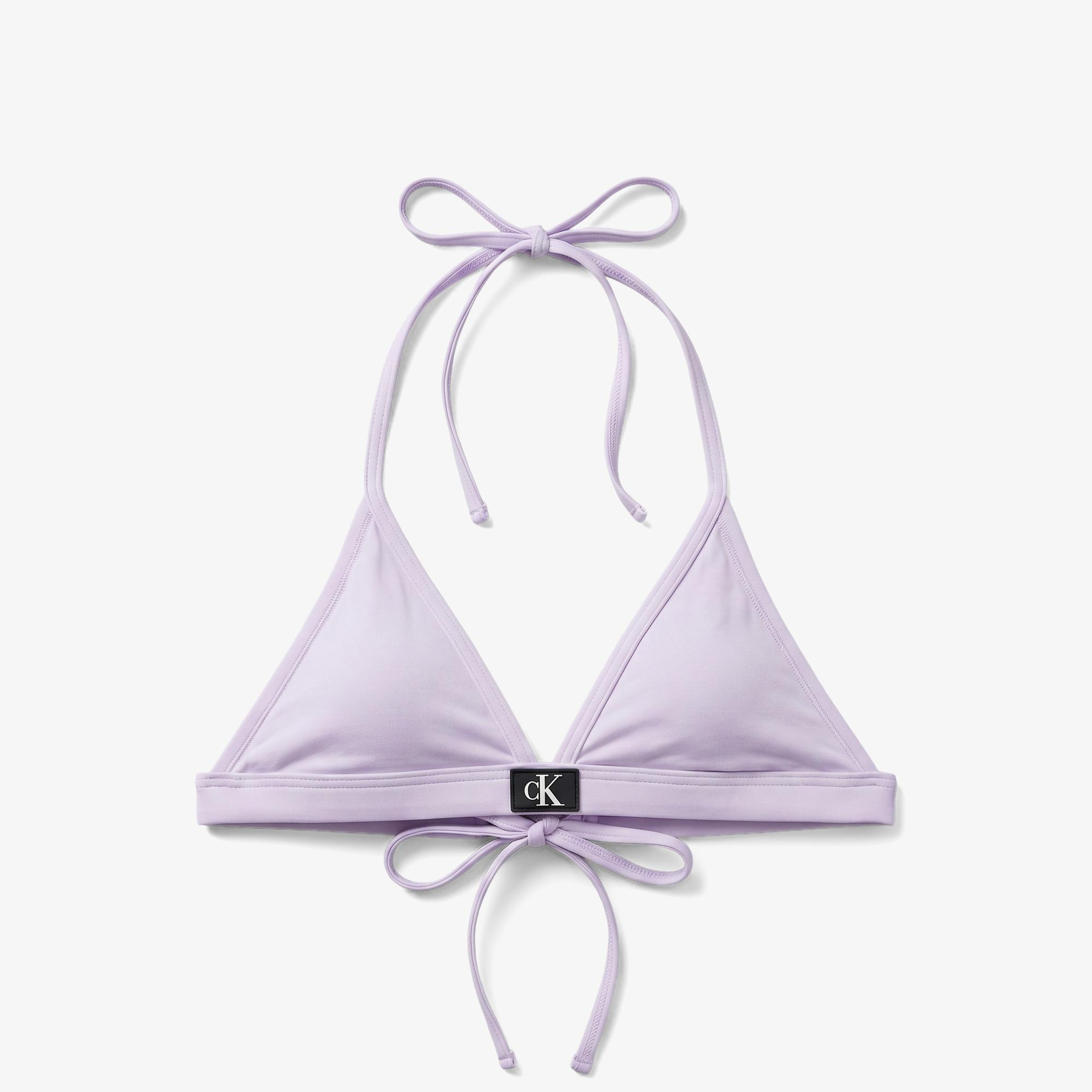 Calvin Klein Triangle Çocuk Mor Bikini Üstü