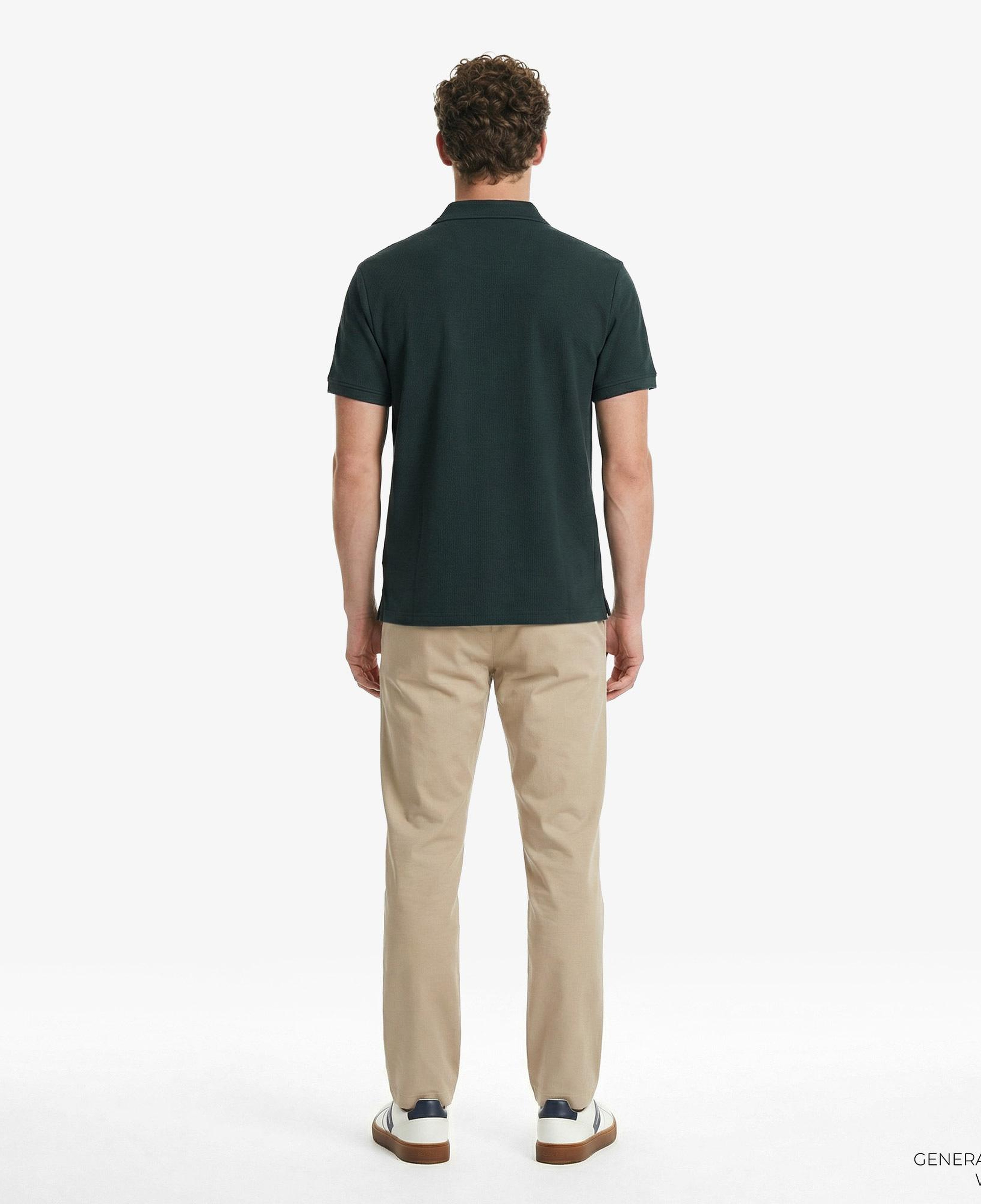 Calvin Klein Easy Micro Waffle Camp Erkek Yeşil Polo