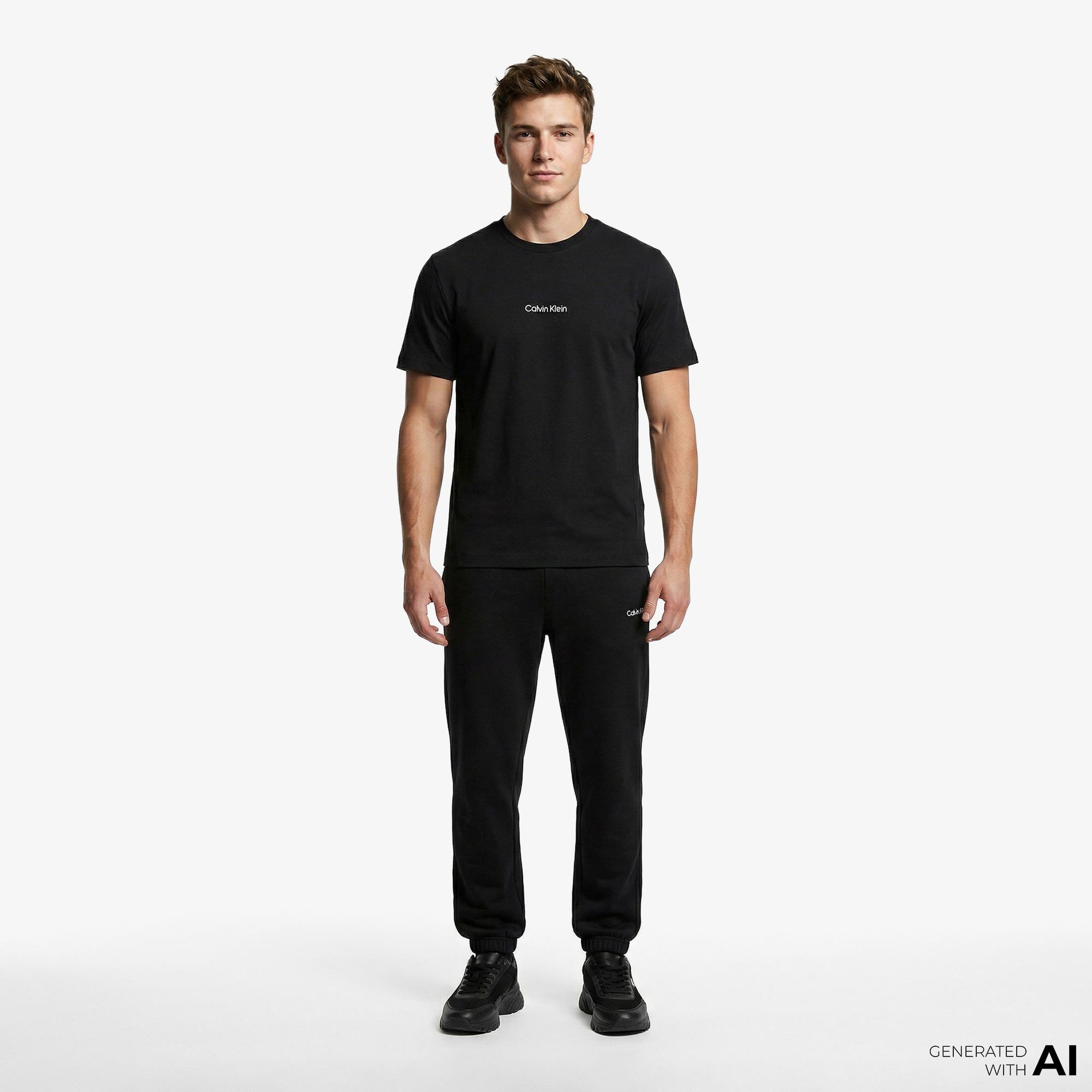 Calvin Klein Crew Neck Erkek Siyah T-Shirt