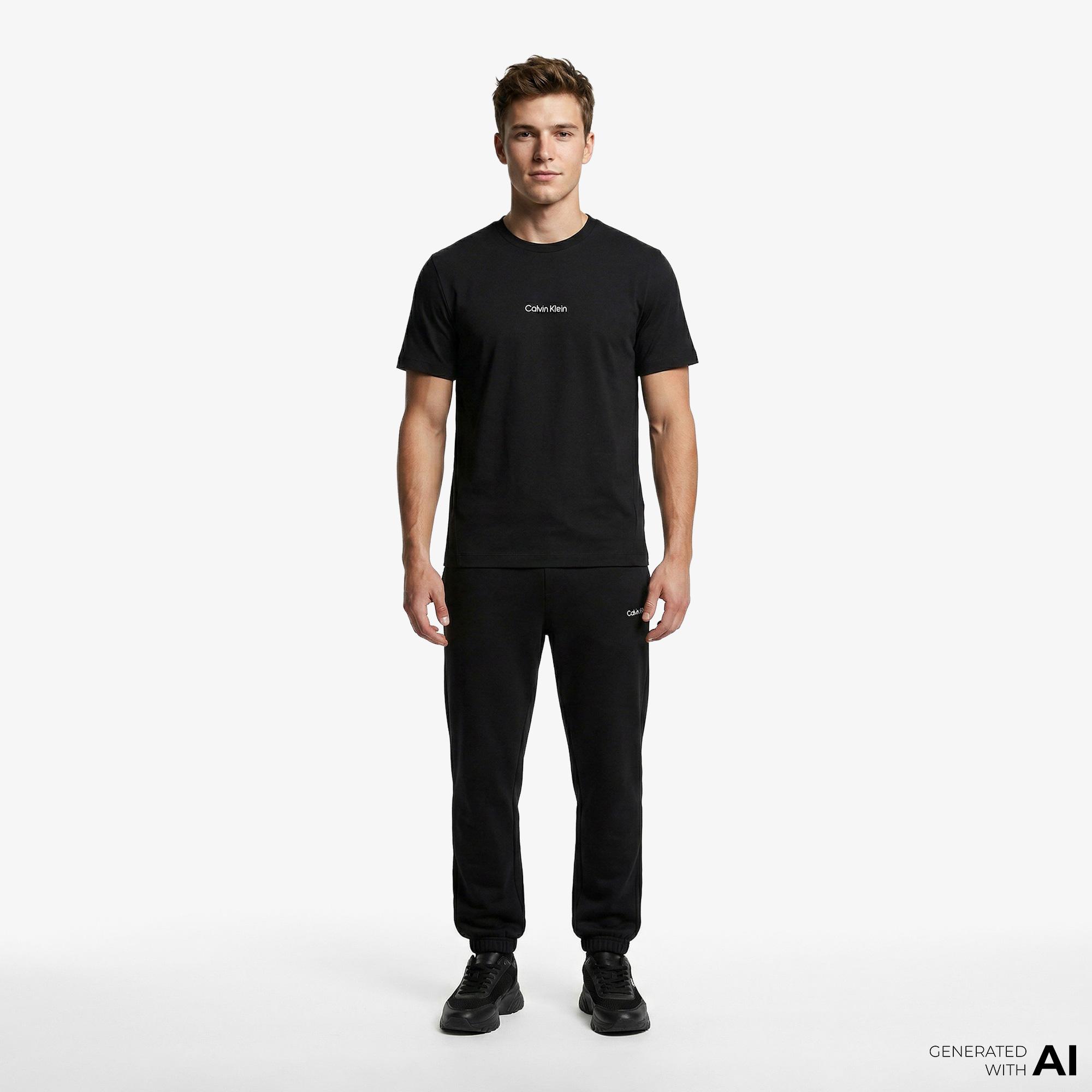 Calvin Klein Crew Neck Erkek Siyah T-Shirt