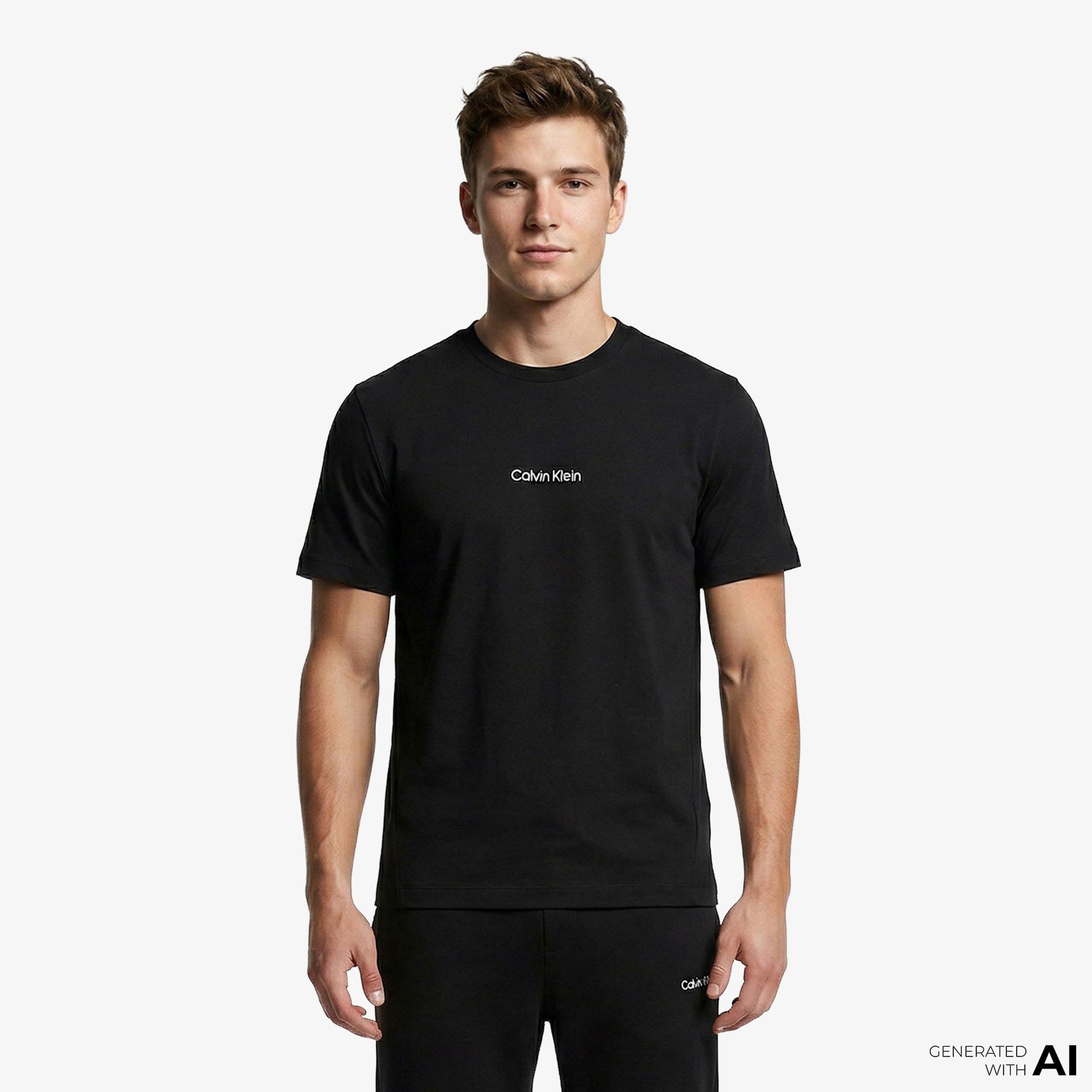 Calvin Klein Crew Neck Erkek Siyah T-Shirt