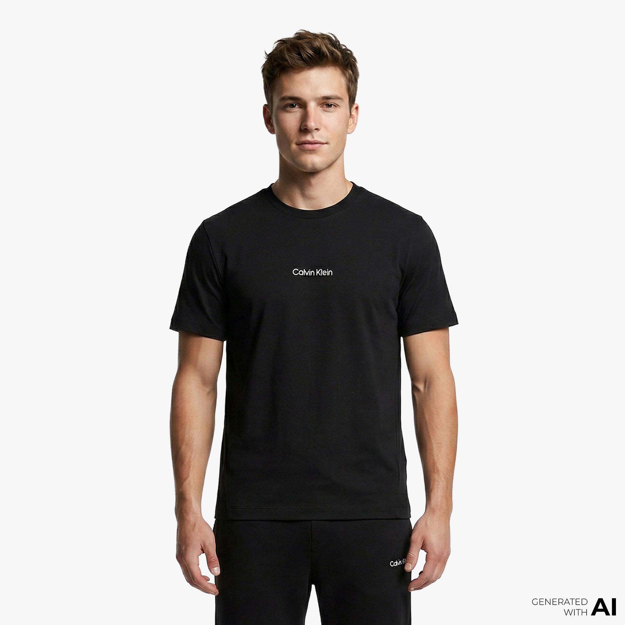Calvin Klein Crew Neck Erkek Siyah T-Shirt