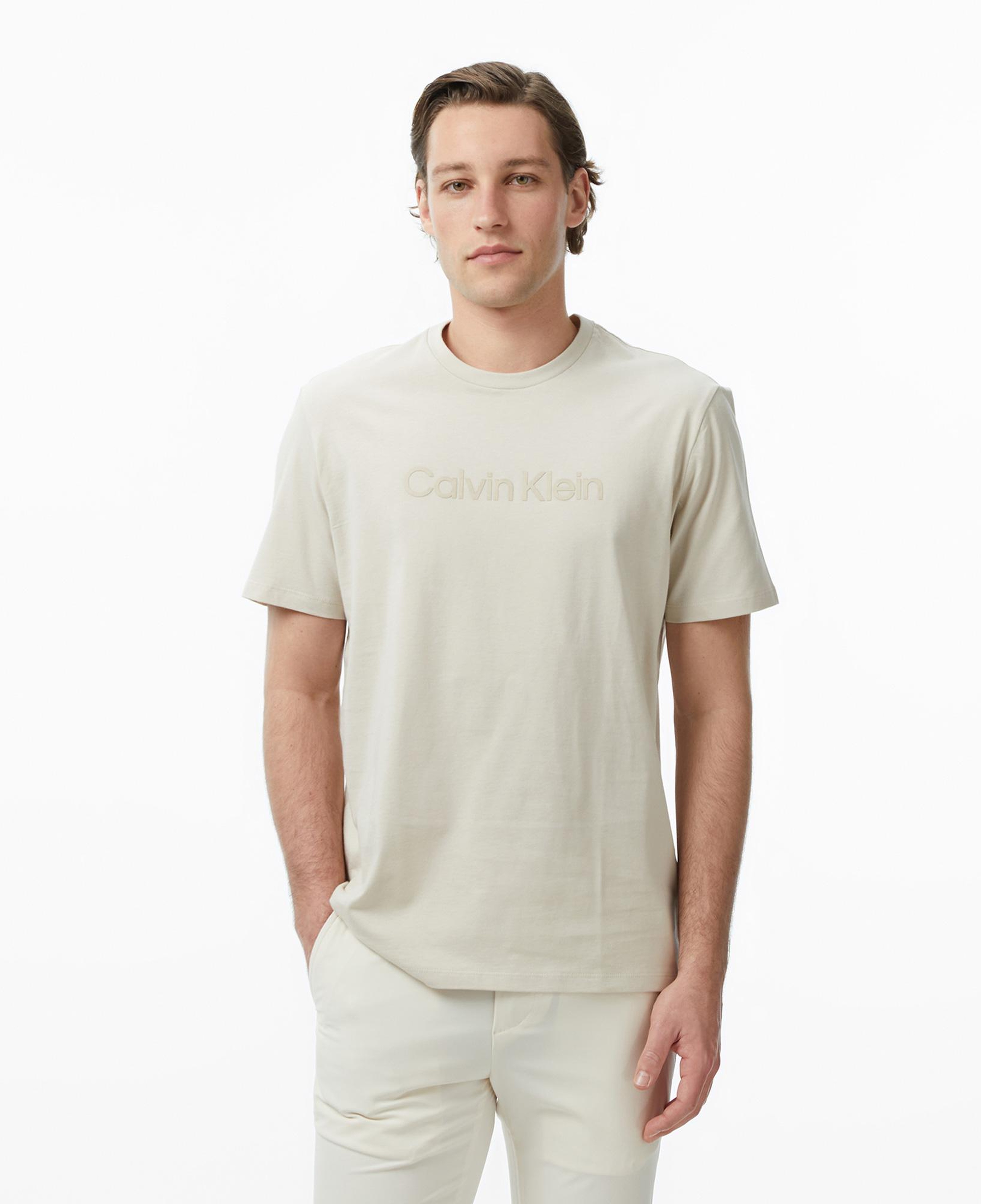 Calvin Klein 30S Sportswear Grap Erkek Bej T-Shirt