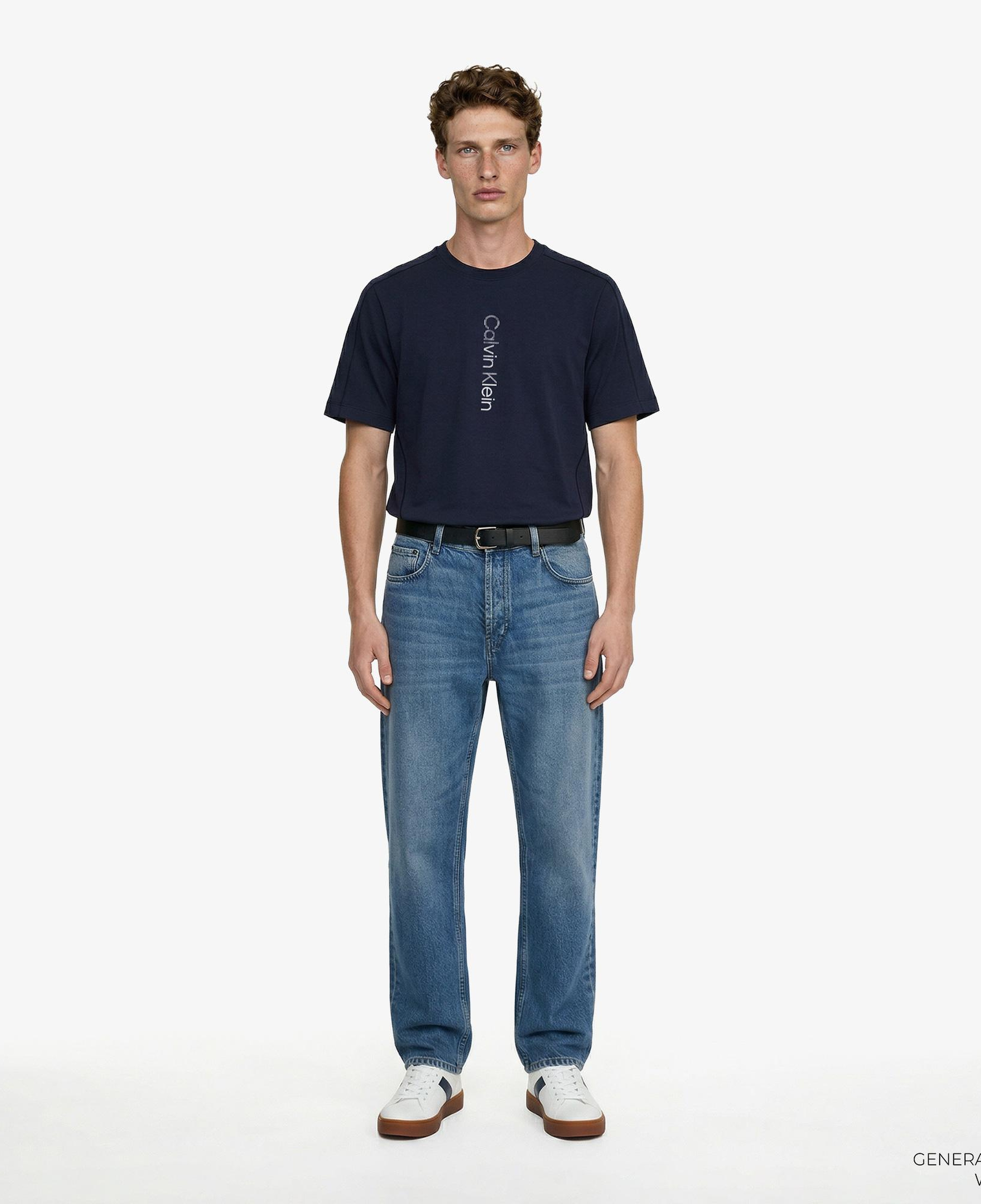 Calvin Klein Graphic Erkek Mavi T-Shirt