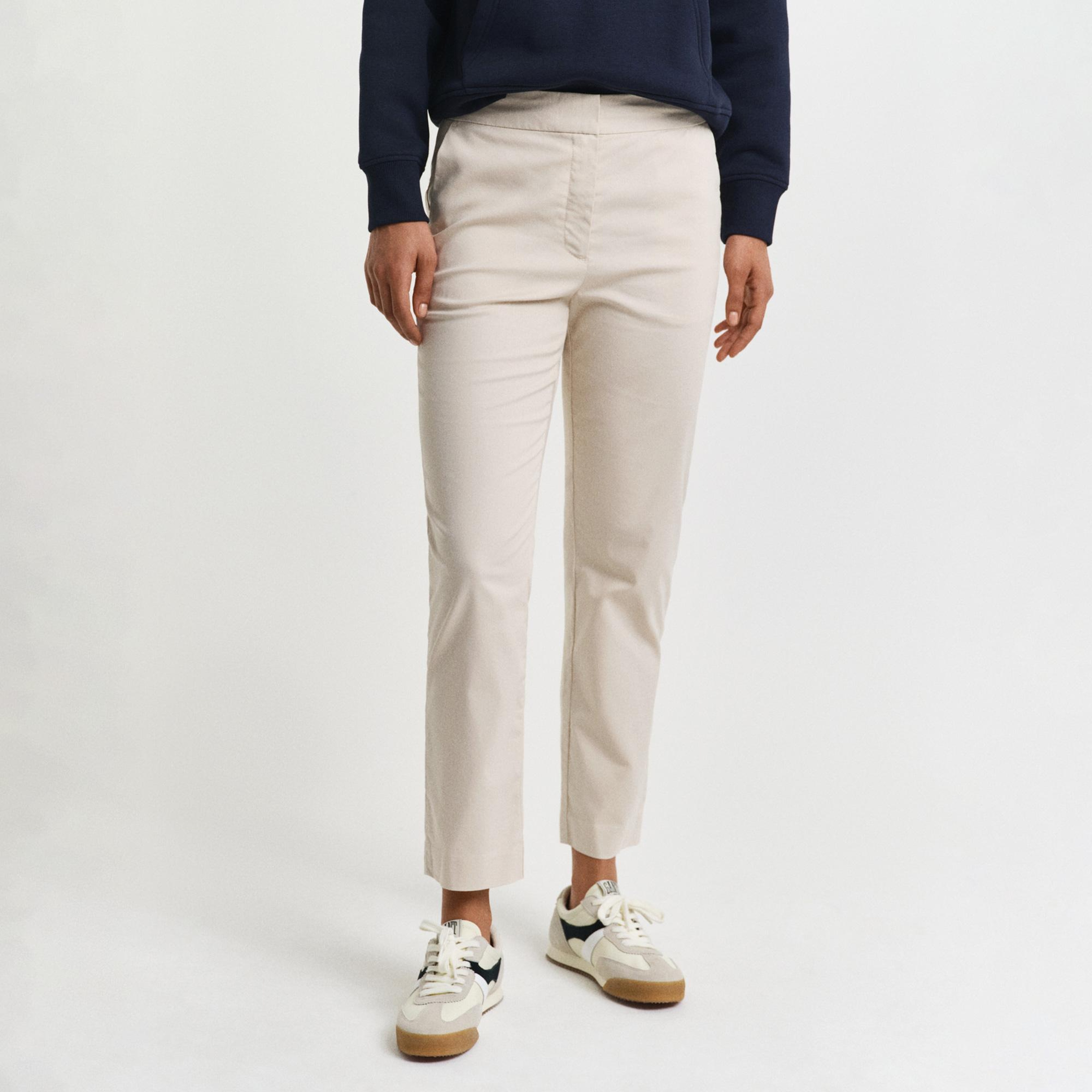 GANT Kadın Bej Slim Fit Pantolon