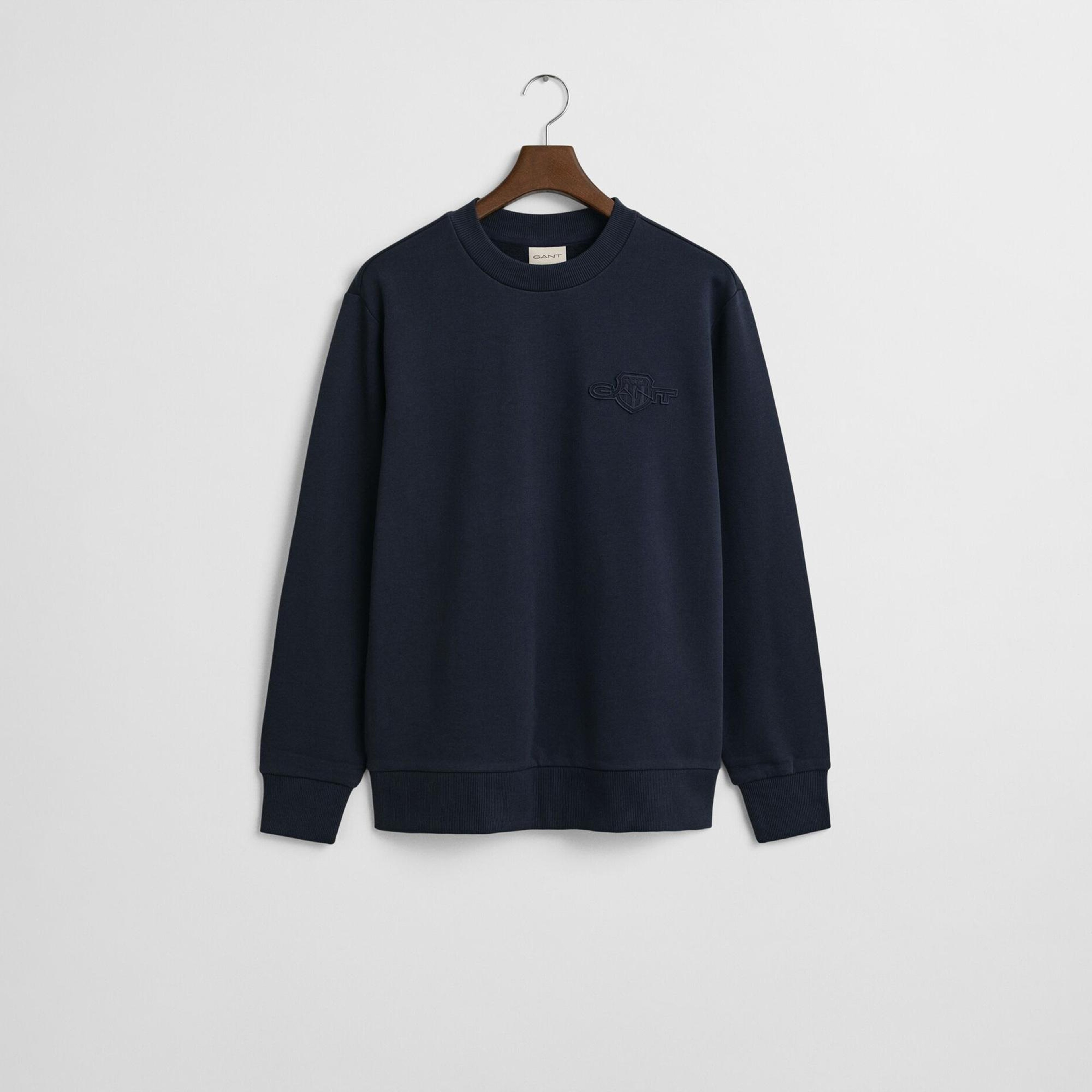 GANT Erkek Lacivert Regular Fit Sweatshirt
