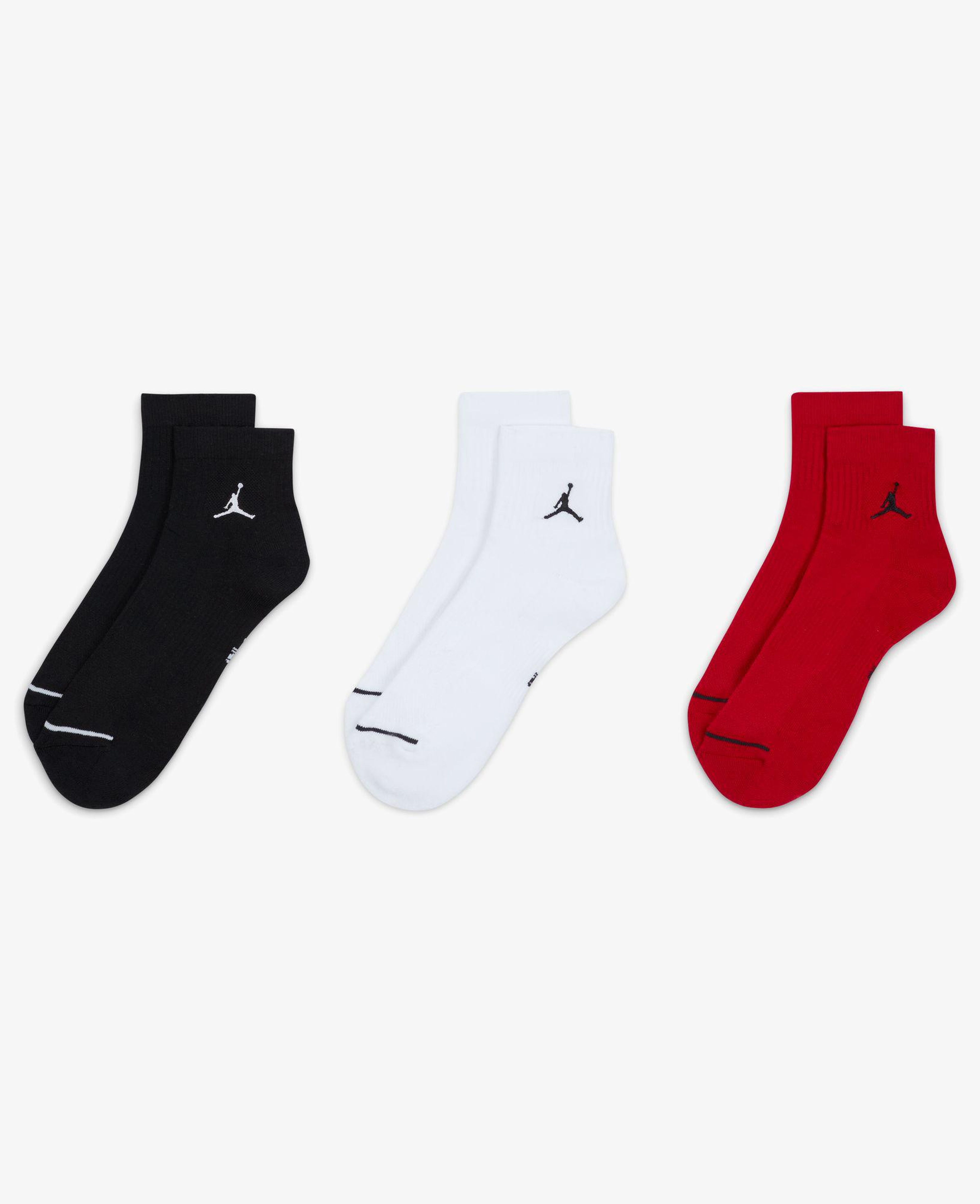 Jordan Cush Poly 3' lü Unisex Renkli Çorap