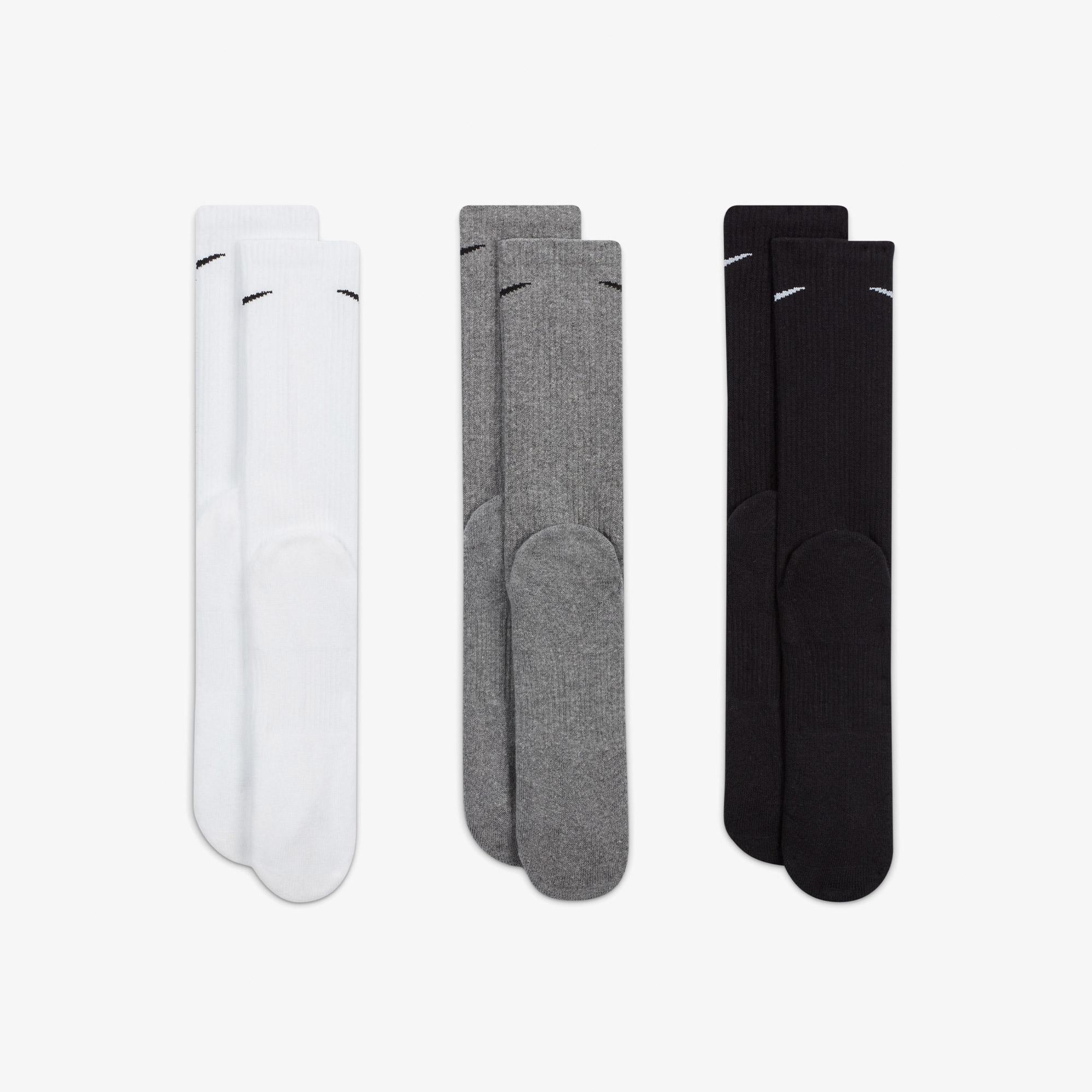 Nike Everyday Plus Cushioned Unisex Renkli 3'lü Çorap