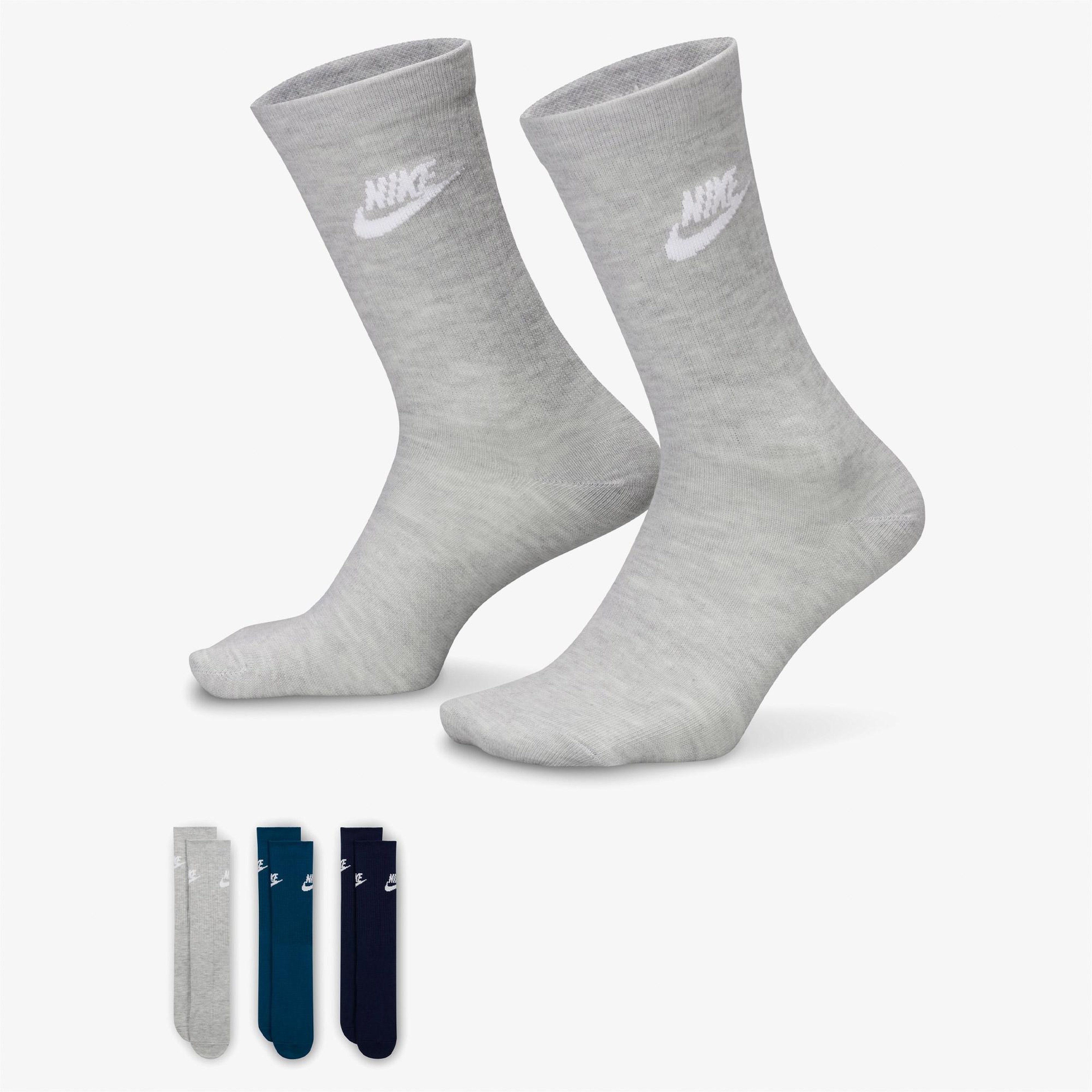 Nike Sportswear Everyday Essential 3' lü Unisex Renkli Çorap