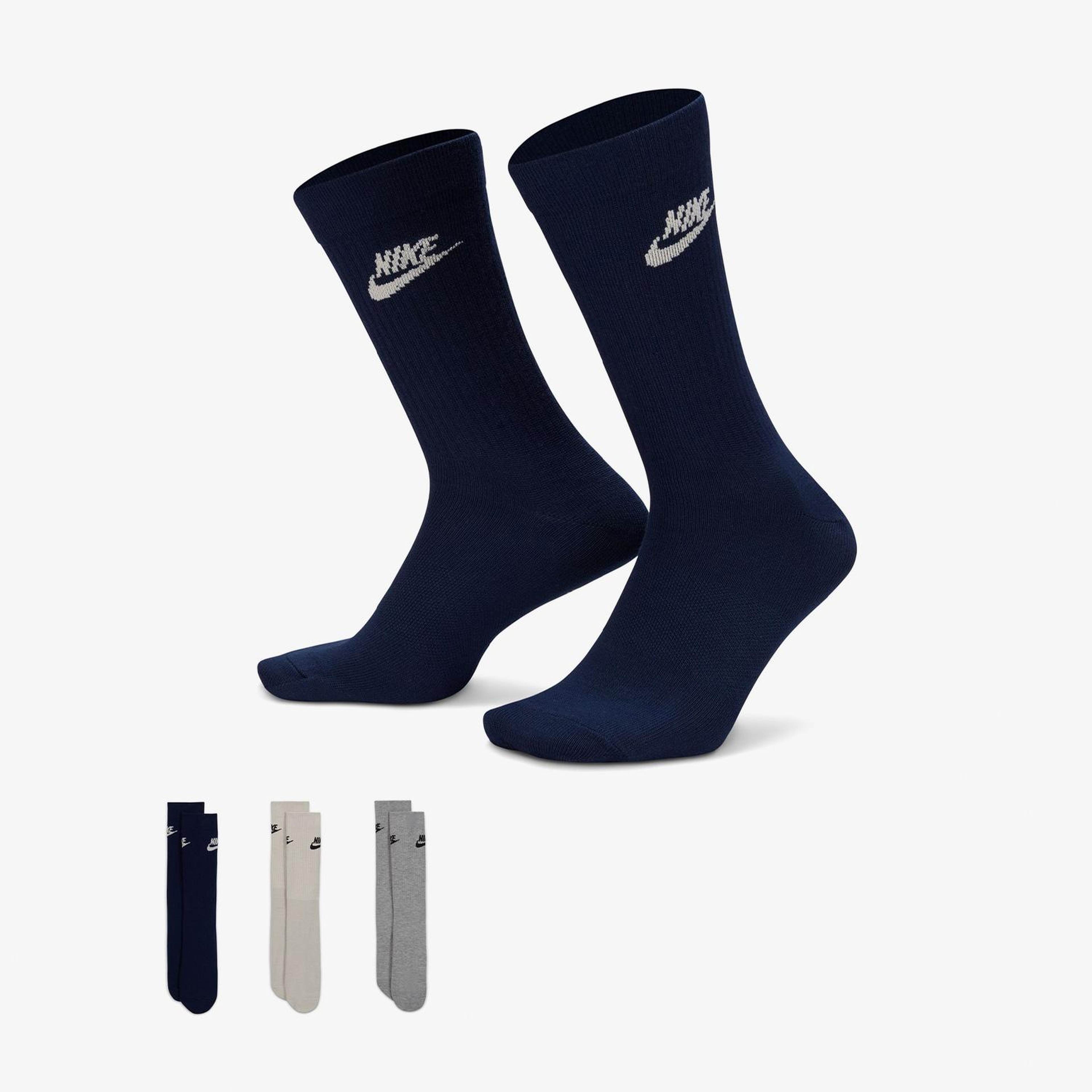 Nike Sportswear Everyday Essential Unisex Renkli 3'lü Çorap