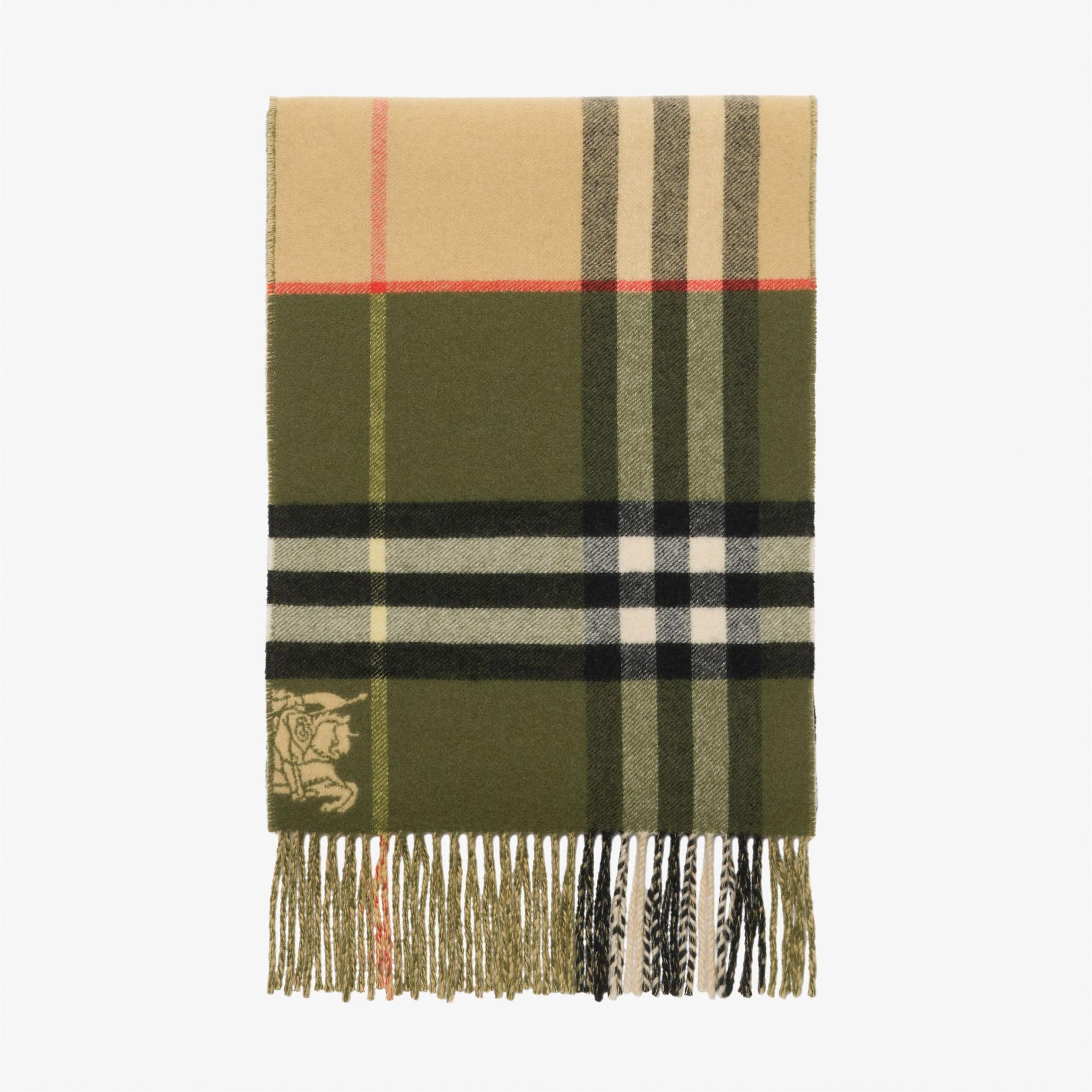 Burberry Double Kadın Haki Atkı
