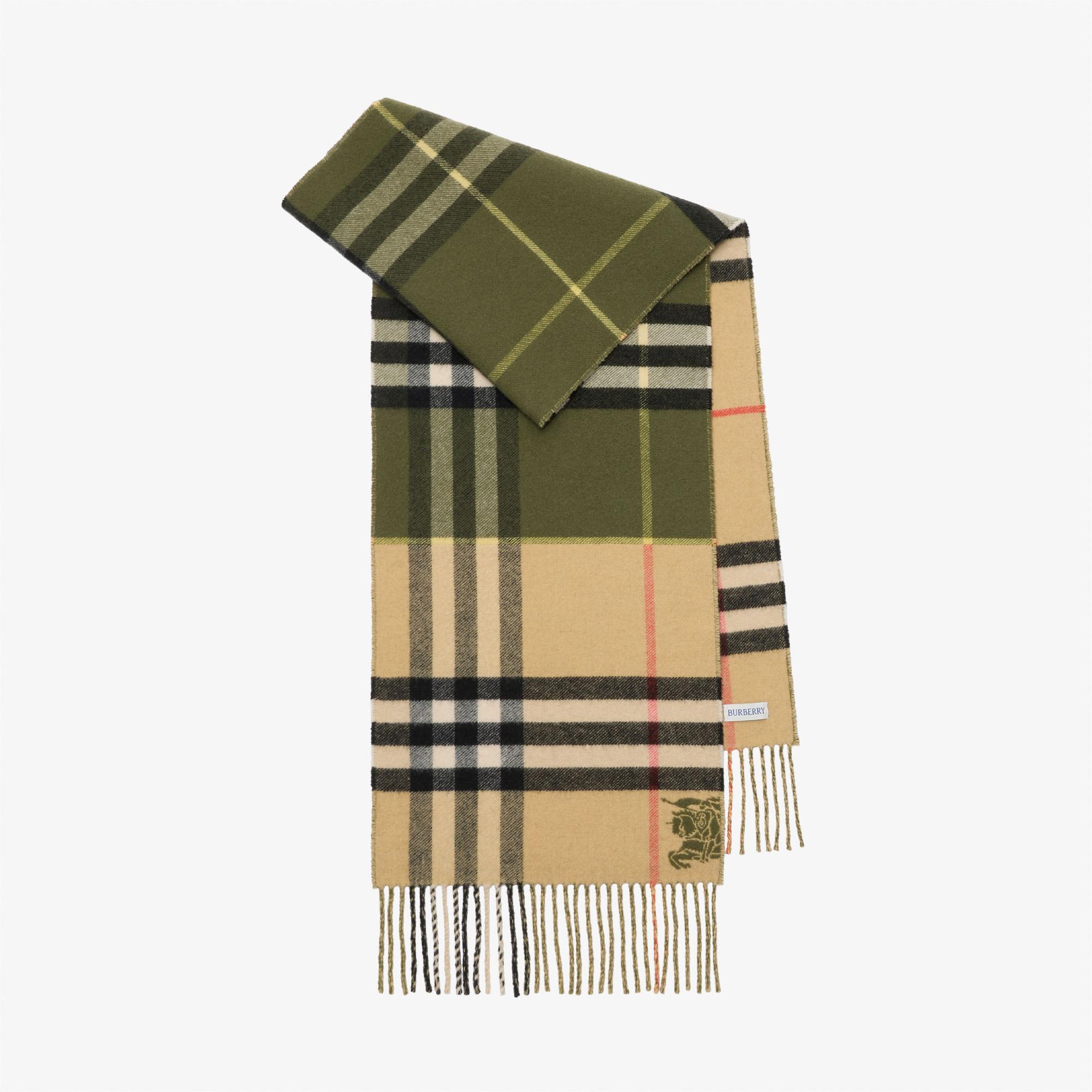Burberry Double Kadın Haki Atkı