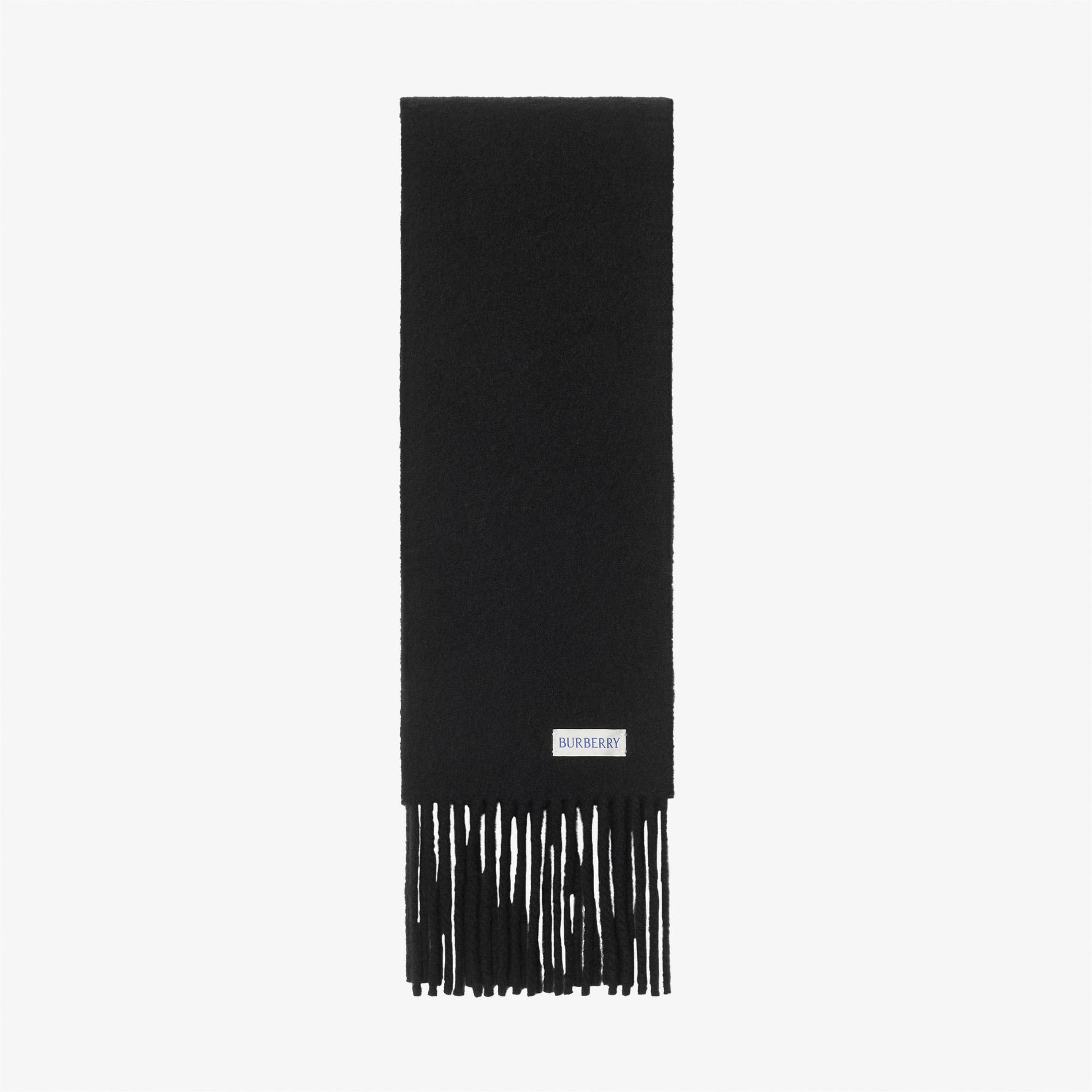 Burberry Solid Label Kadın Siyah Atkı