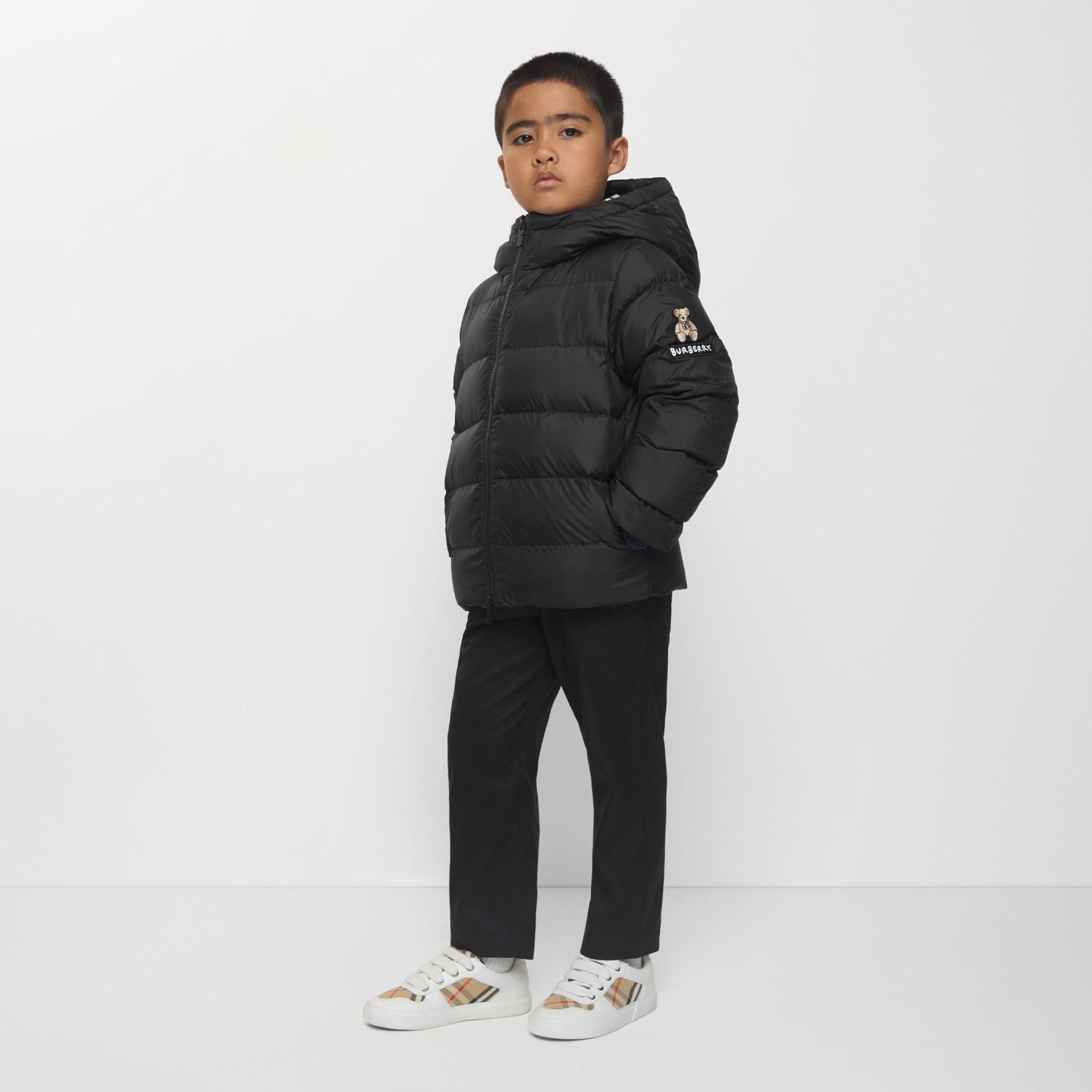 Burberry Juno Çocuk Siyah Mont